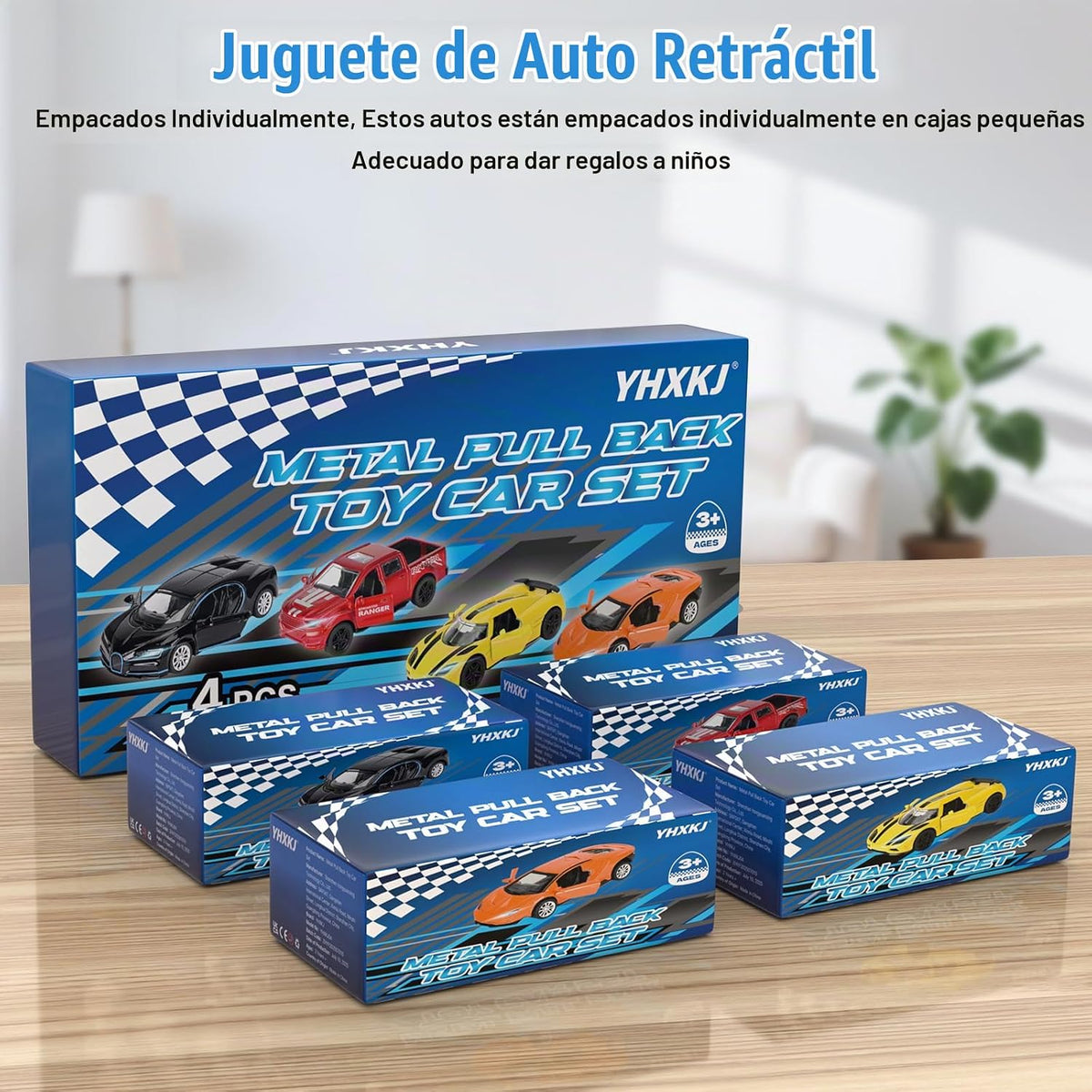 Juguete de metal fundido a presión, autos de juguete 1:36 con puert...
