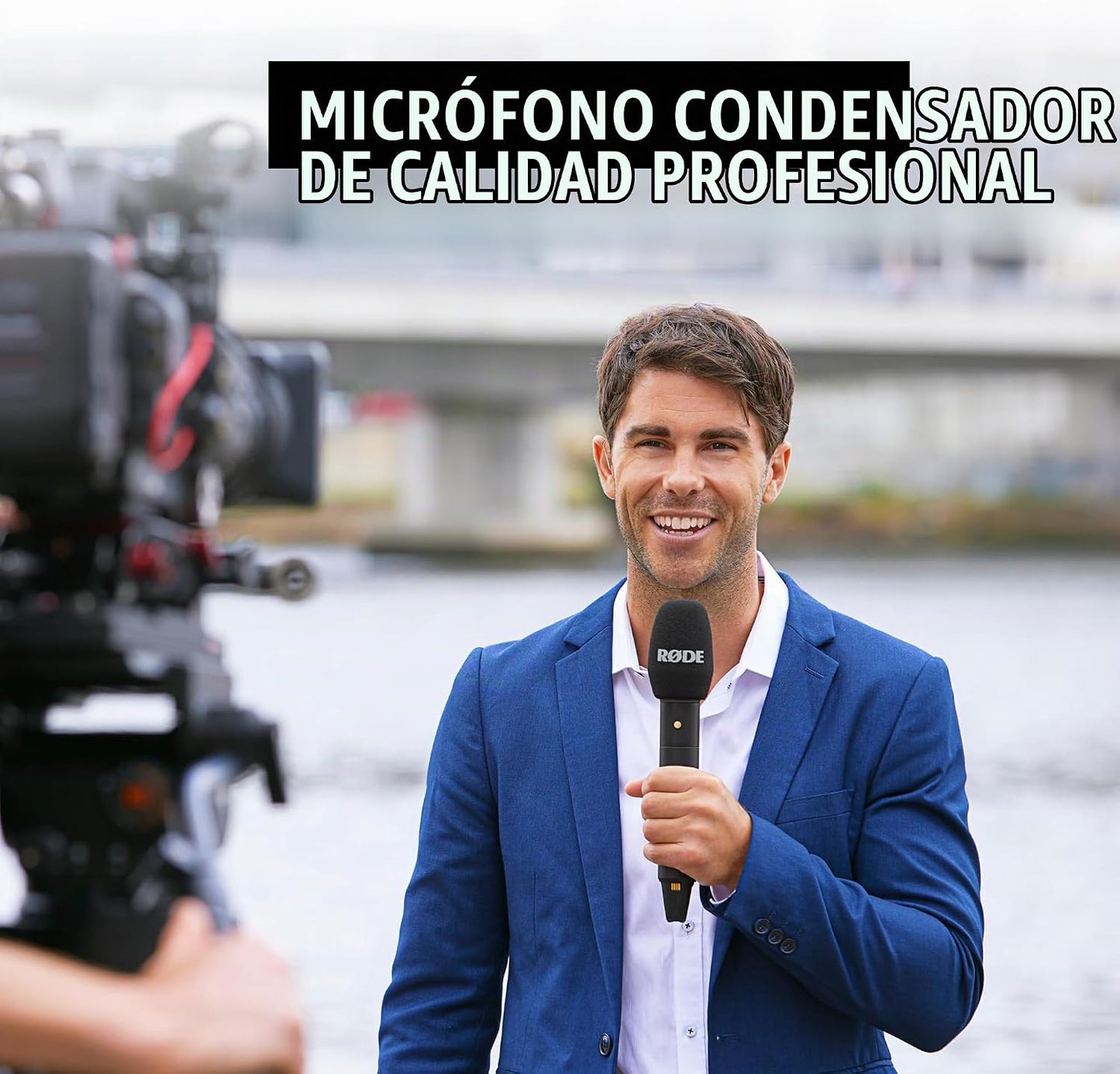 RØDE Interview PRO Micrófono de condensador de mano inalámbrico con...