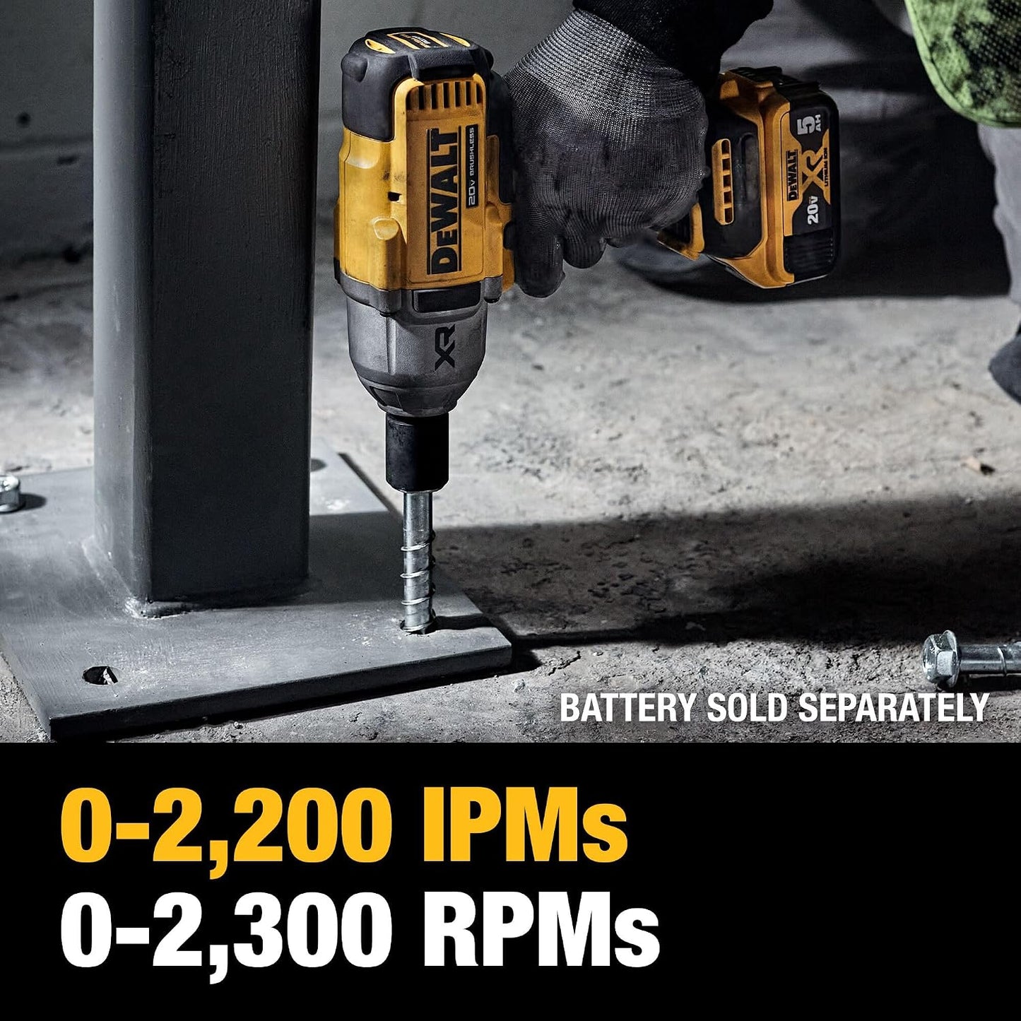 DEWALT Llave de impacto inalámbrica de 20 V MAX, pistola de impacto...