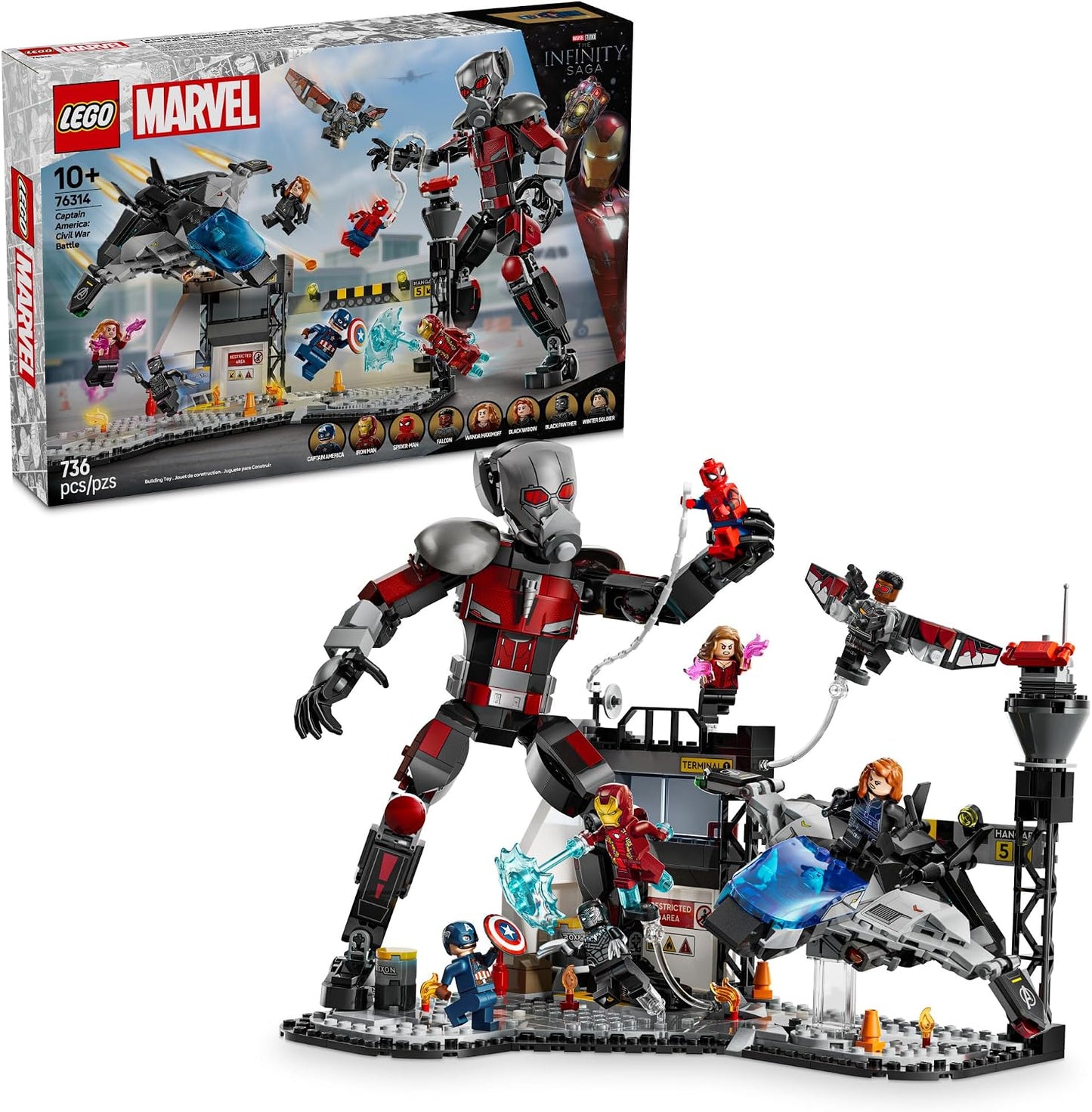 LEGO Marvel Capitán América: Guerra Civil Juego de Construcción de...