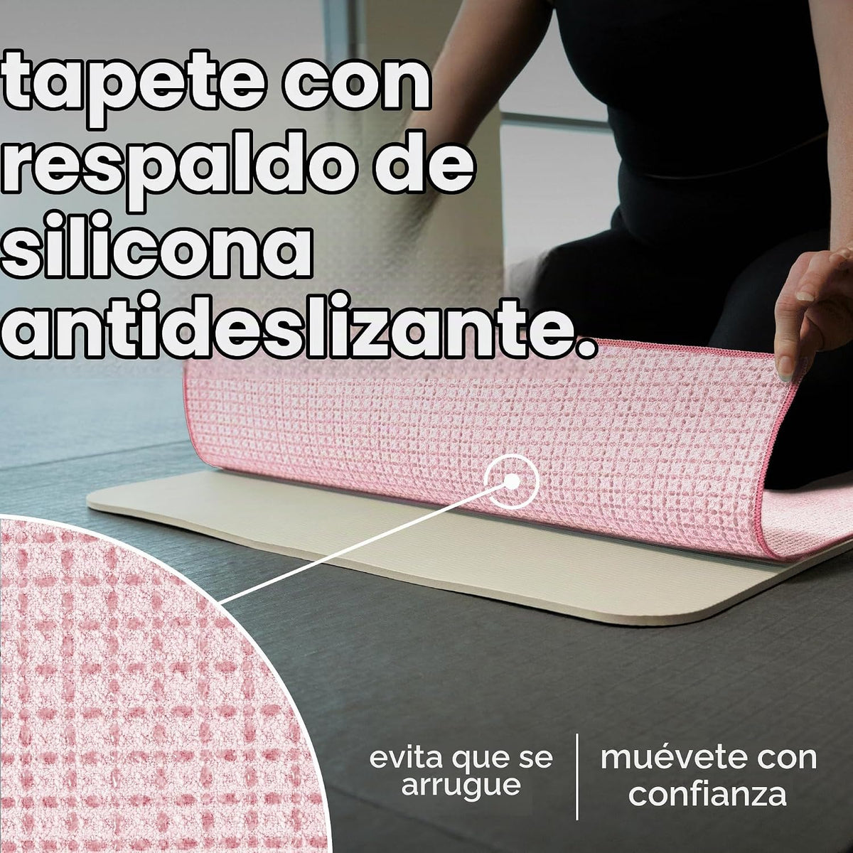 S&amp;T INC. Aura - Toalla de microfibra para esterilla de yoga con...