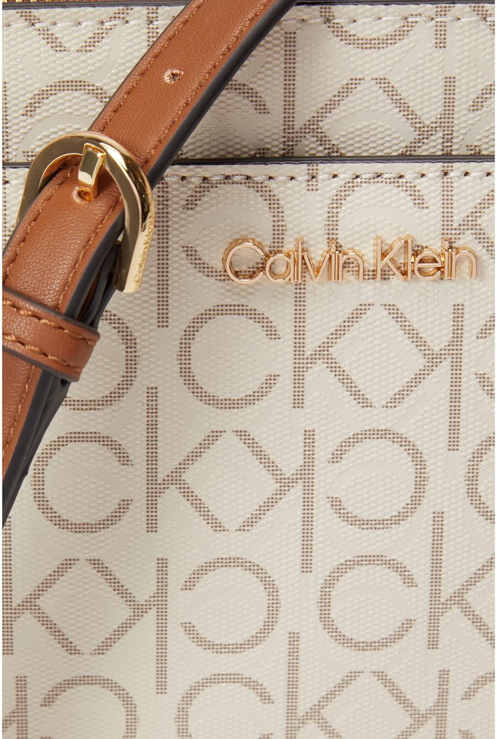 Calvin Klein Bolso de hombro Lucy con triple compartimento para muj...