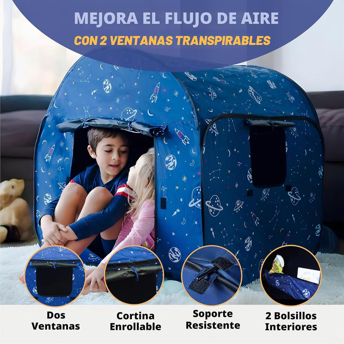 L\u2019ARCHE Tienda Sensorial para Niños con Luces LED y Oscurecimi...