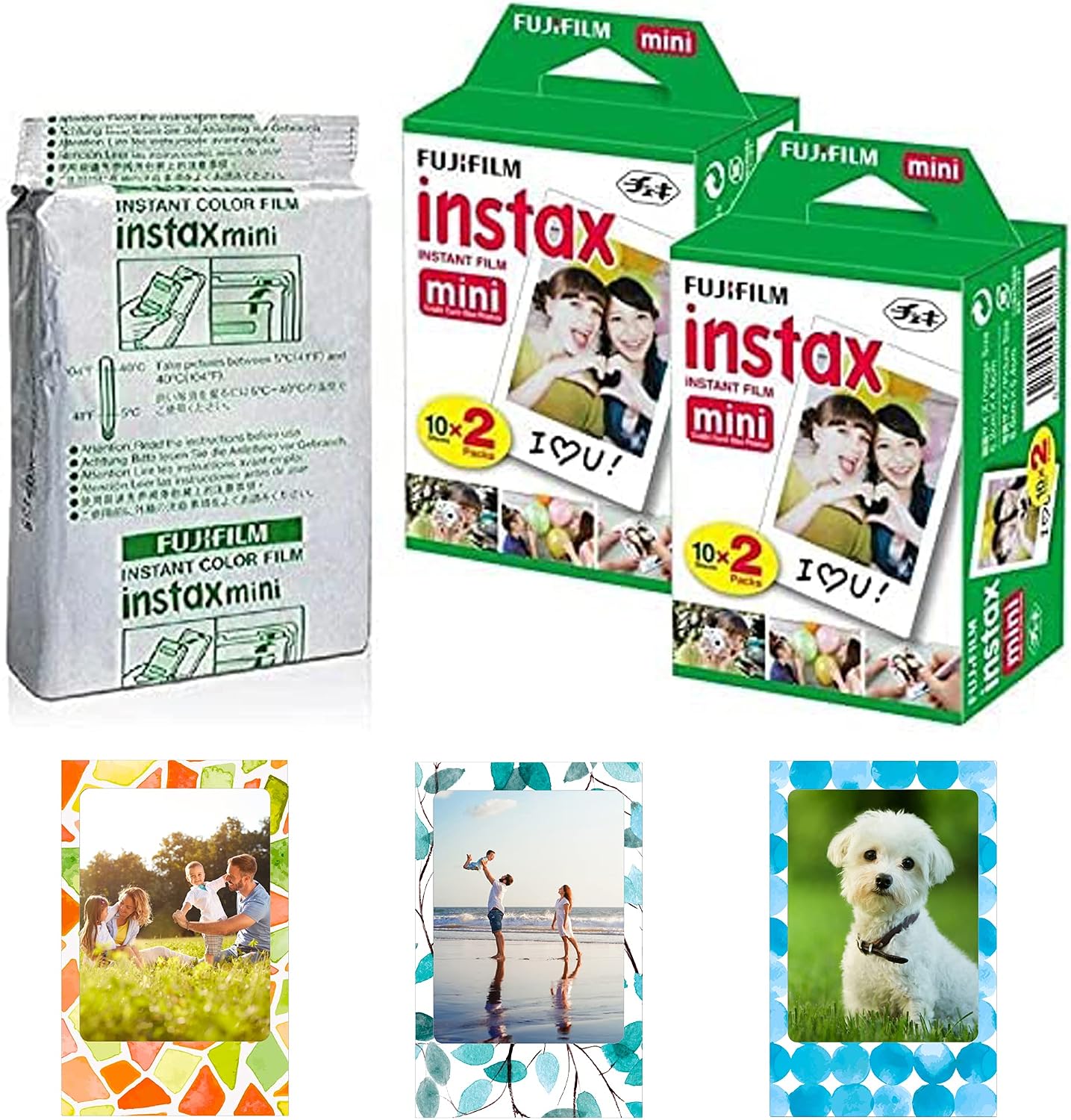 Fujifilm Instax Mini película instantánea, paquete de 10 hojas × 5...