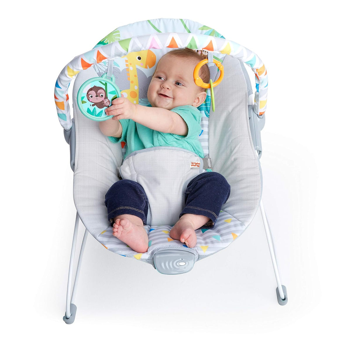 Bright Starts Silla Mecedora con Vibraciones Tranquilizantes para B...