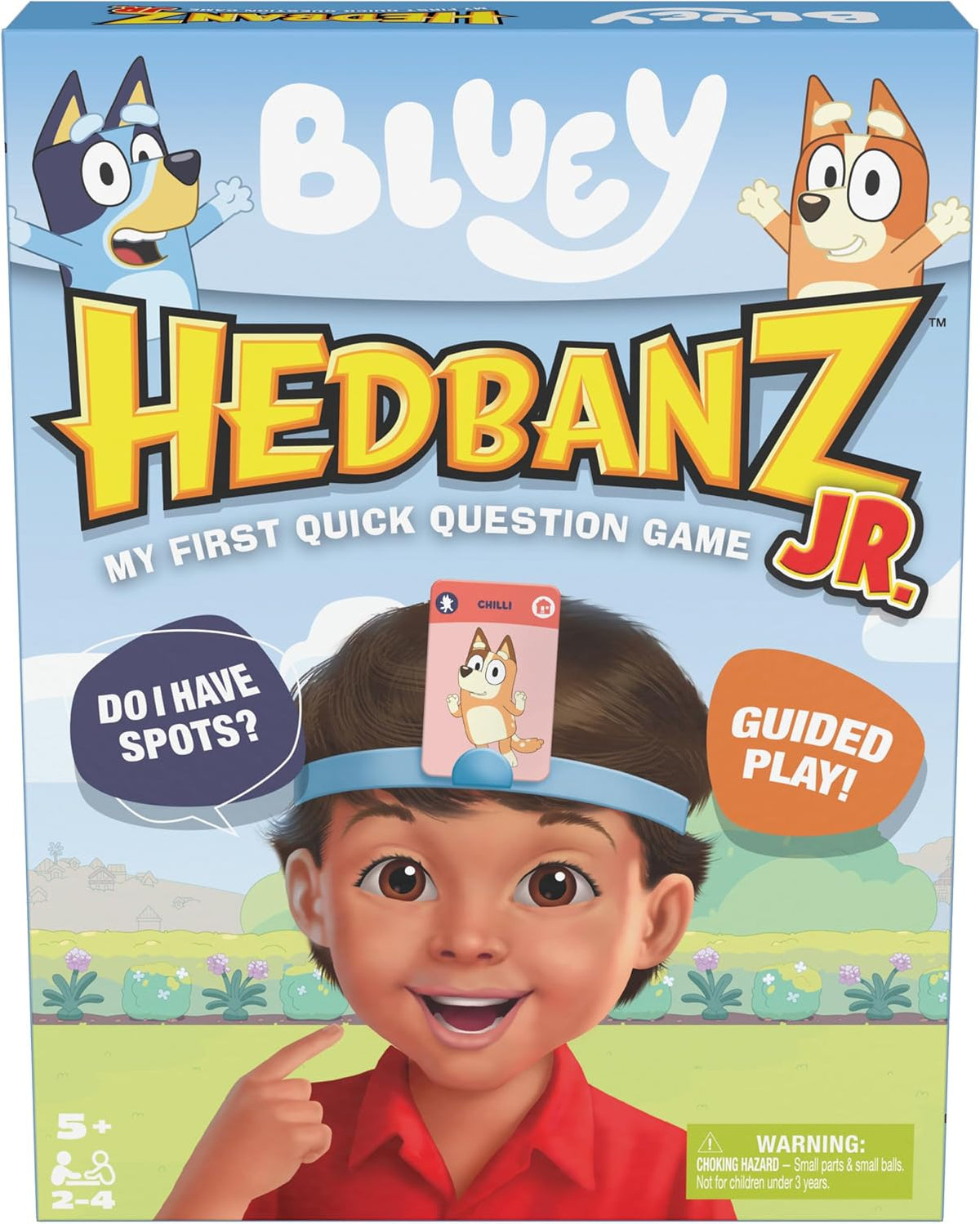 Spin Master Games Bluey Hedbanz Jr. Juego de mesa para familias | E...
