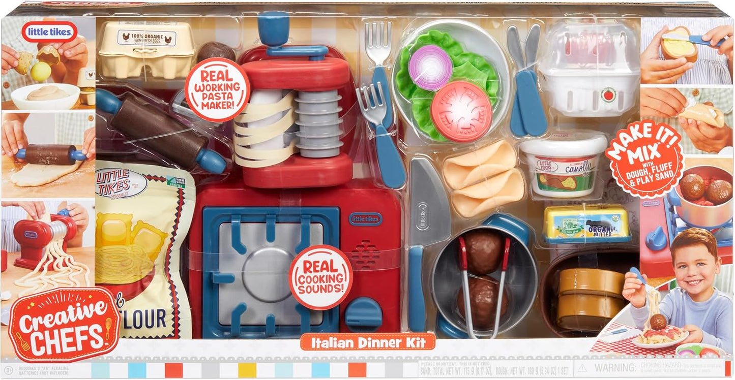 Little Tikes Creative Chefs - Kit de restaurante italiano con 33 ac...