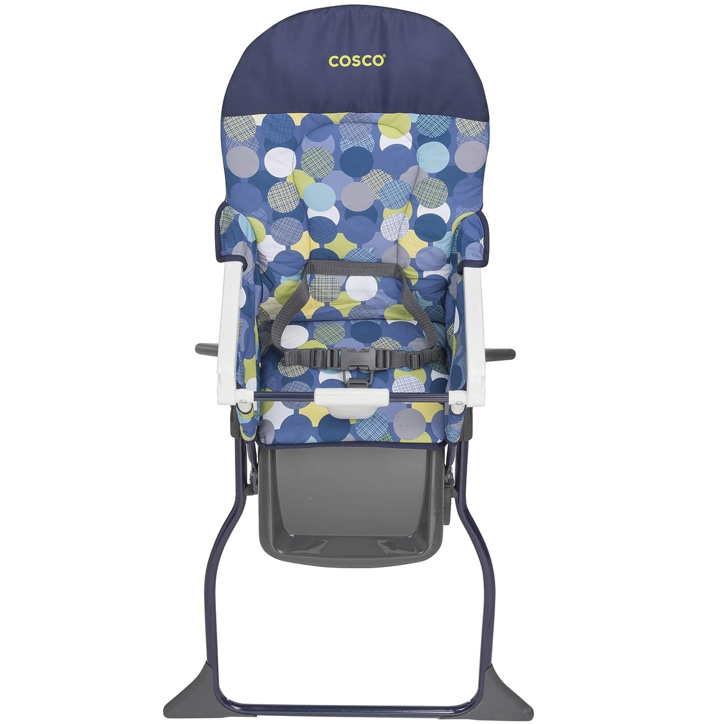 Cosco Silla alta simple plegable para bebé, Silla alta plegable sim...