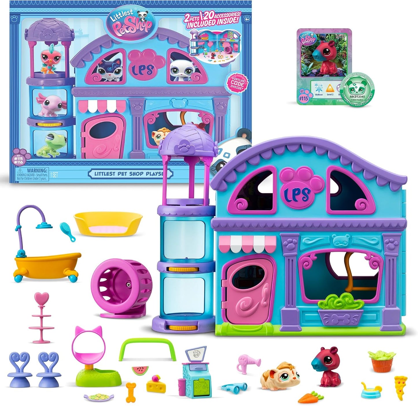 Littlest Pet Shop Playset - LPS Gen 7, auténticas figuras misterios...