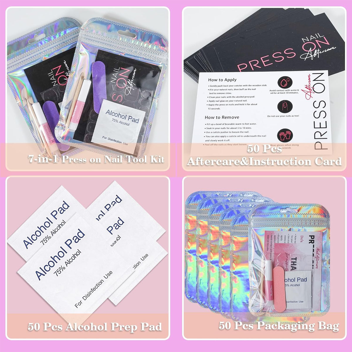 Kit de herramientas de uñas postizas para negocios de uñas, kit des...