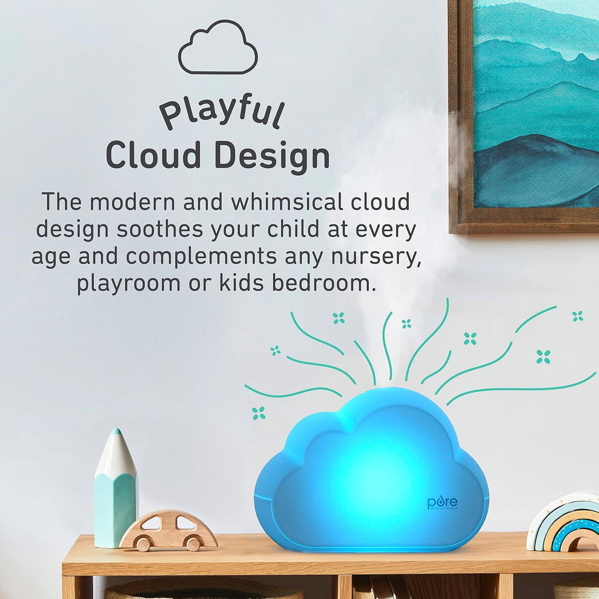 Pure Enrichment PureBaby Cloud Humidificador ultrasónico de niebla...