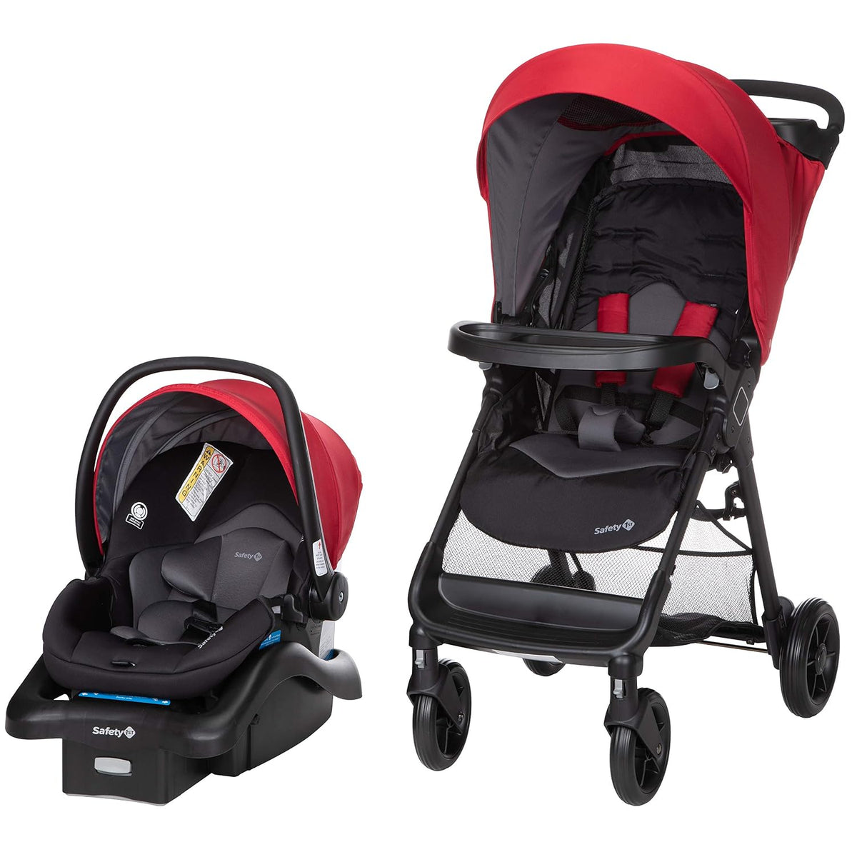 Safety 1st Sistema de viaje Smooth Ride, cereza negra y base de asi...