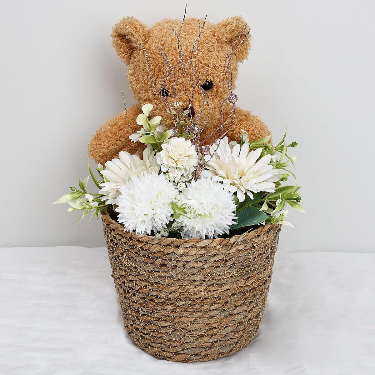 DIYDOFUN Centros de mesa para fiestas, juego de 6 arreglos florales...