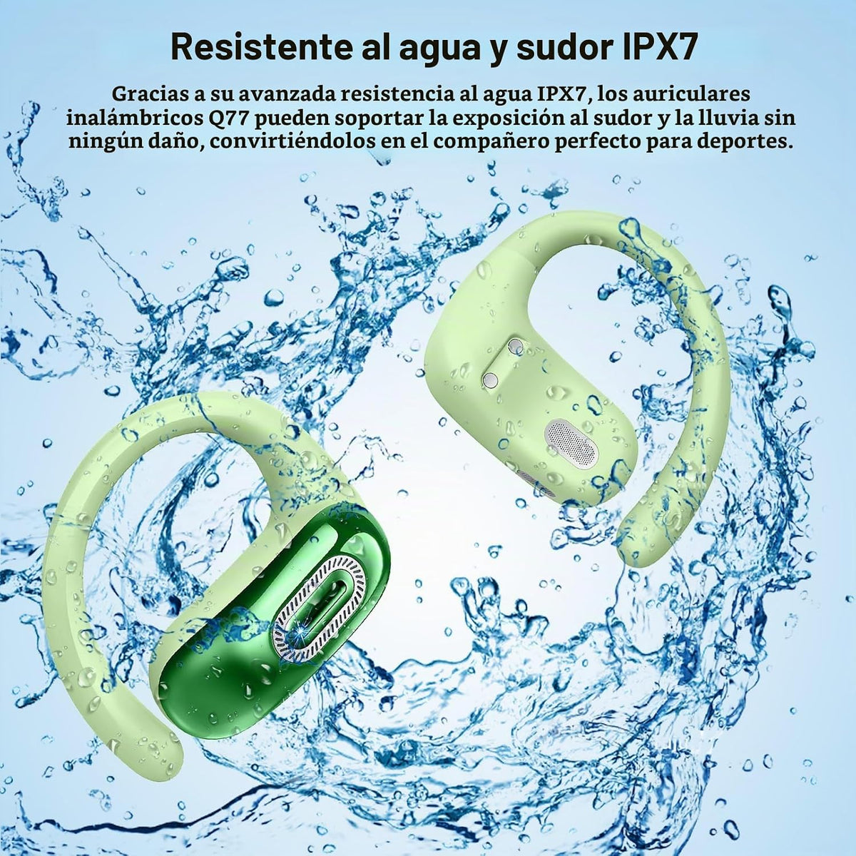 Auriculares abiertos, NUEVOS auriculares supraaurales con 4 micrófo...