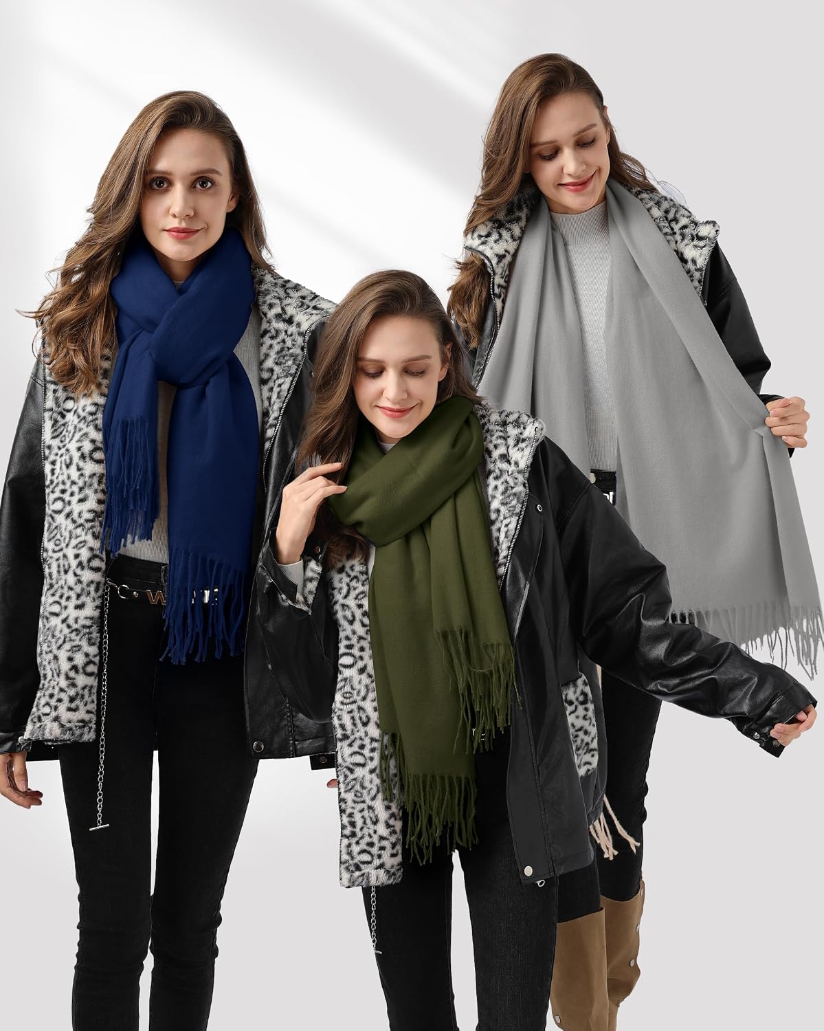 Ymomode Bufandas para mujer, chales de pashmina y envolturas para v...