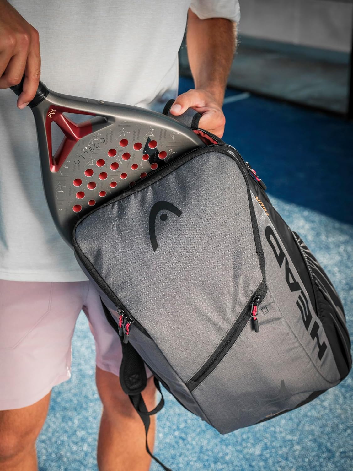 HEAD Coello Tour Mochila De Padel 25L Bolsa | Capacidad de 2 raquetas