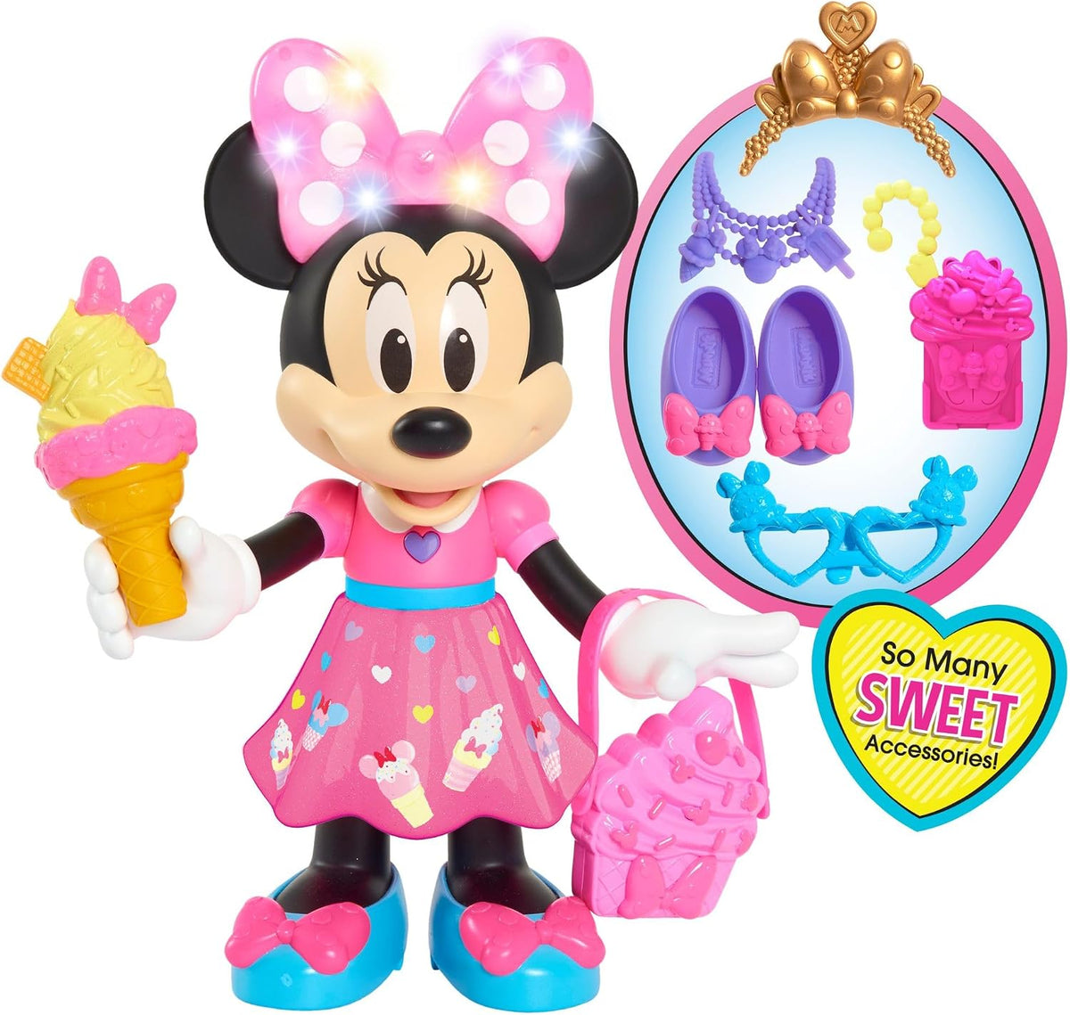 Disney Junior Sweets &amp; Treats - Muñeca de Minnie Mouse de 10 pu...