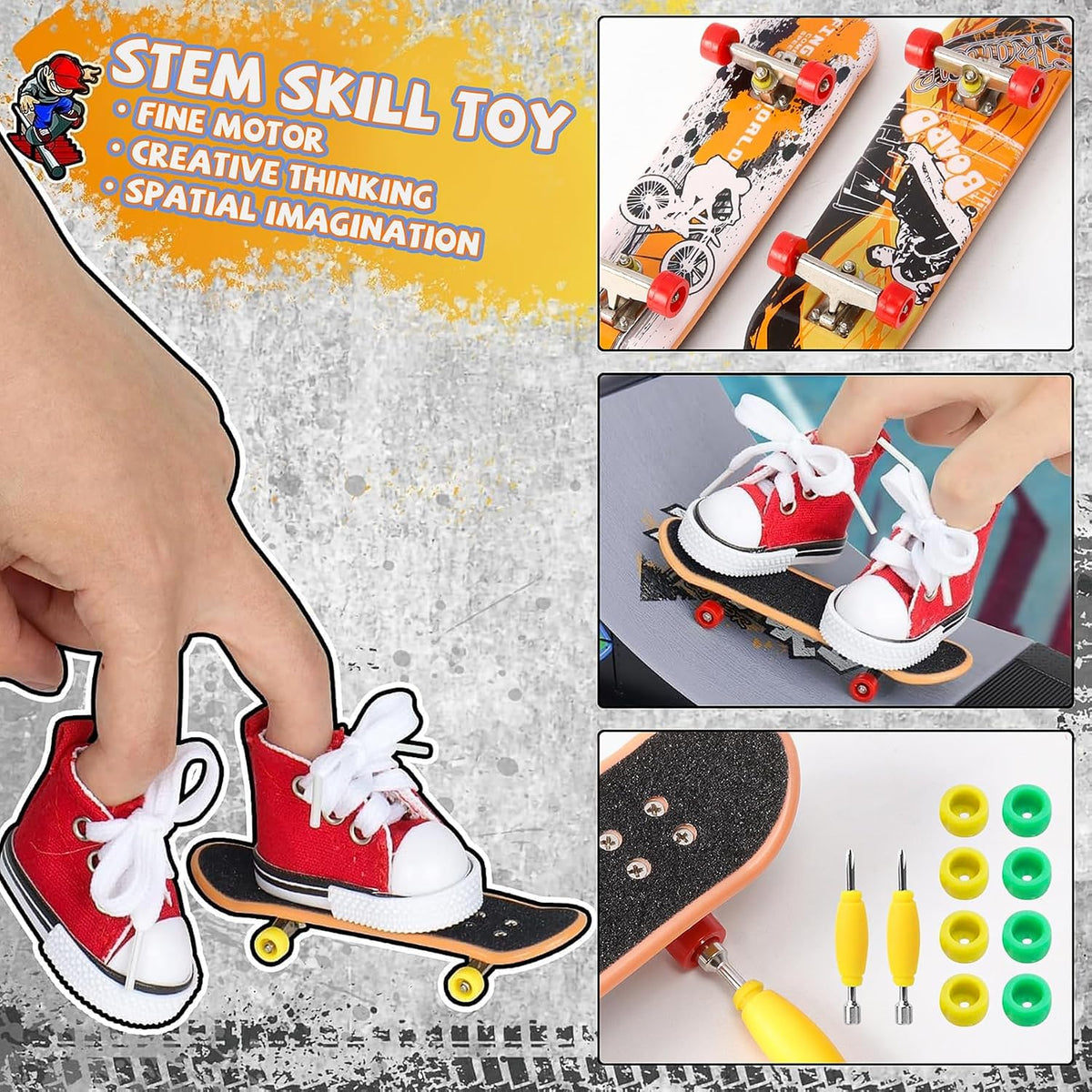 Hamino Kit de rampa de patinaje para patineta, juguetes de patineta...