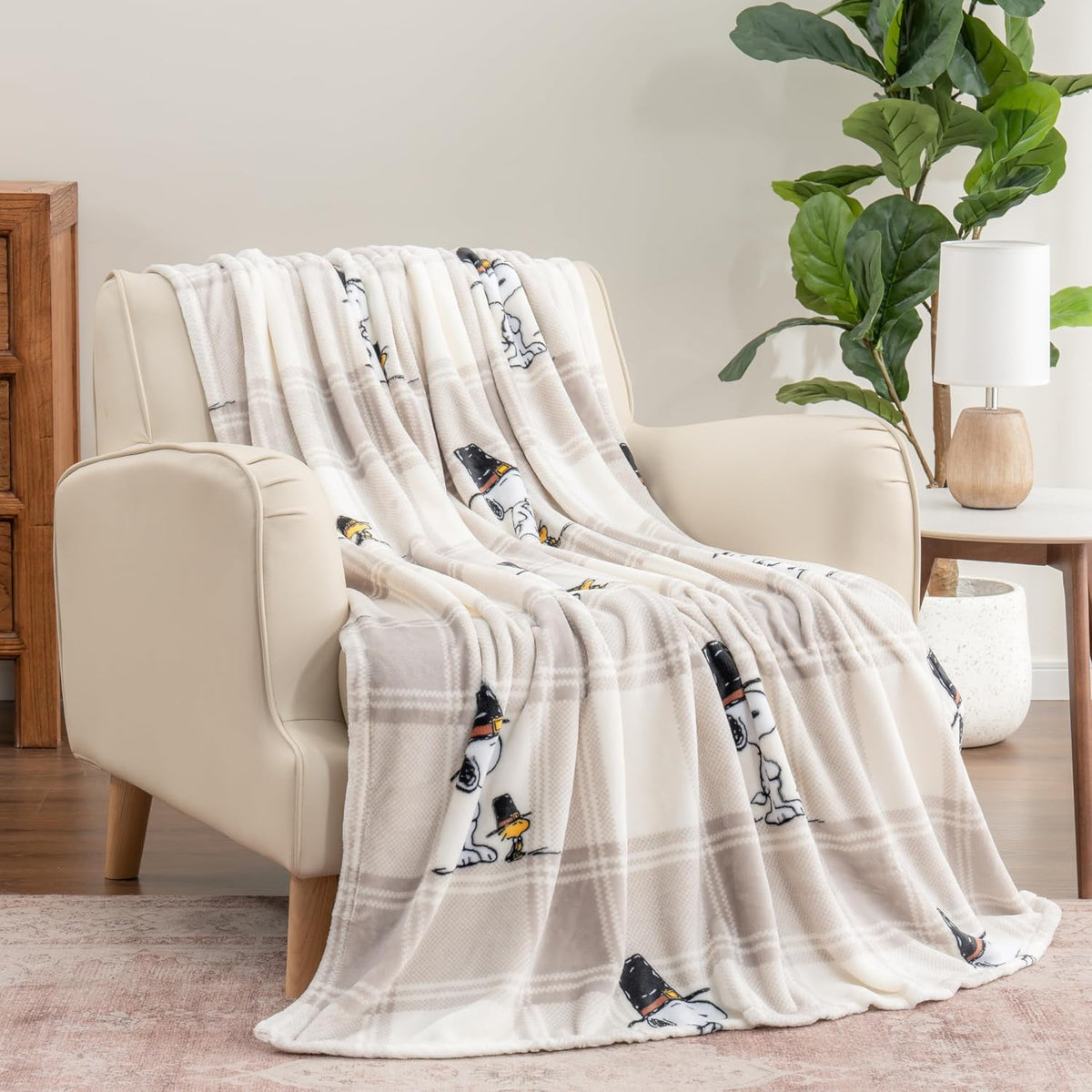Berkshire Blanket Peanuts® VelvetLoft® - Manta de felpa de Snoopy c...