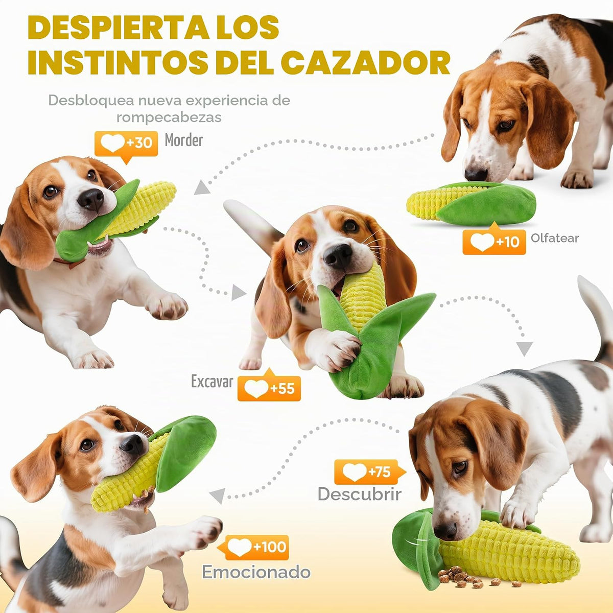 Vitscan Juguetes Resistentes para Perros para Masticadores No Agres...