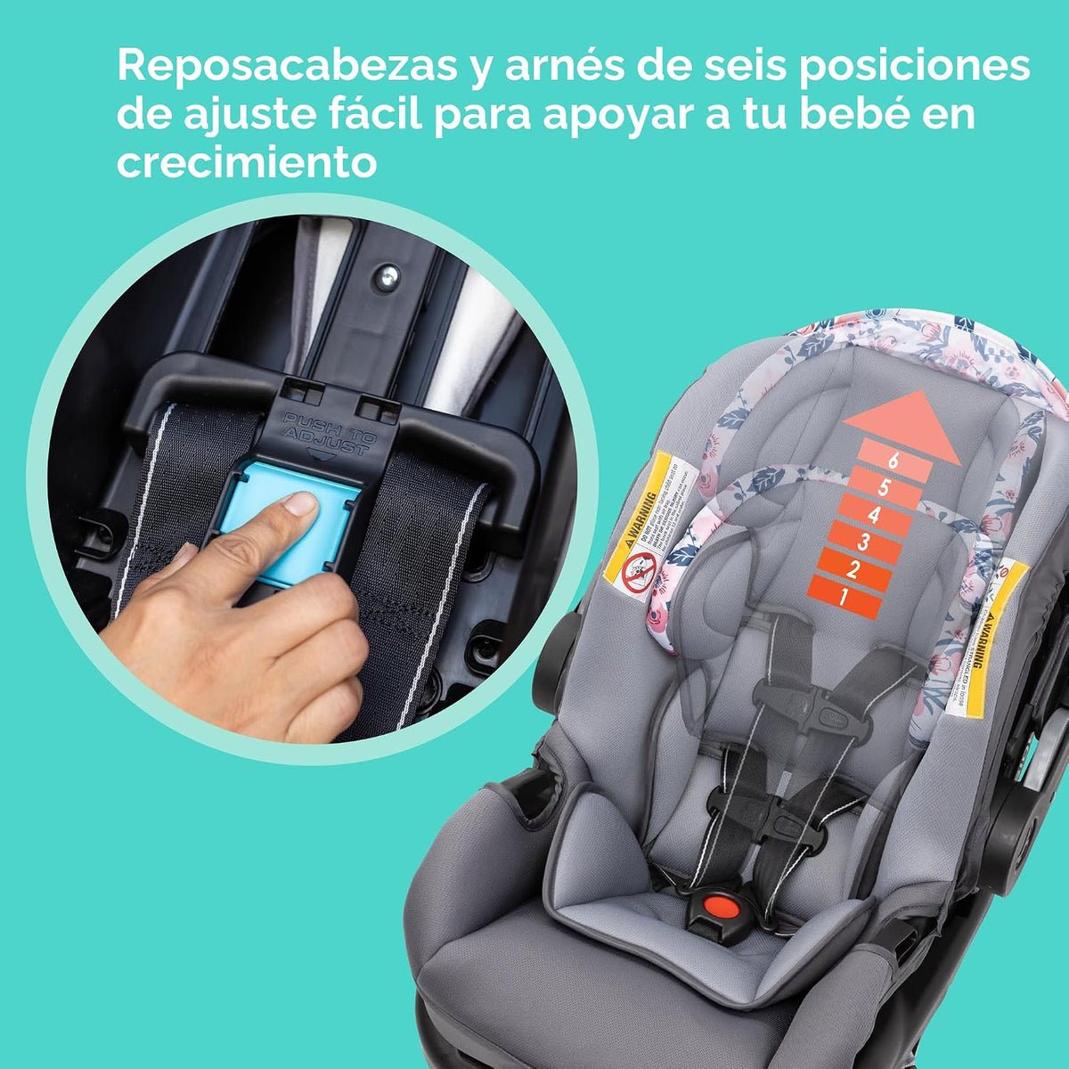 Sistema de viaje Baby Trend EZ Ride SE con asiento de seguridad par...
