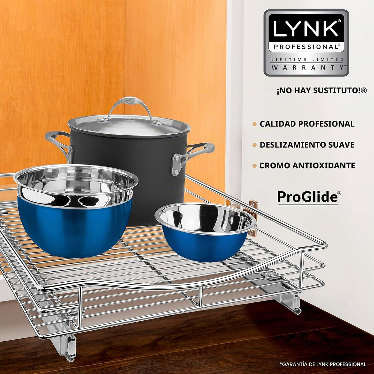 LYNK PROFESSIONAL® Organizador de gabinete extraíble, cajones desli...