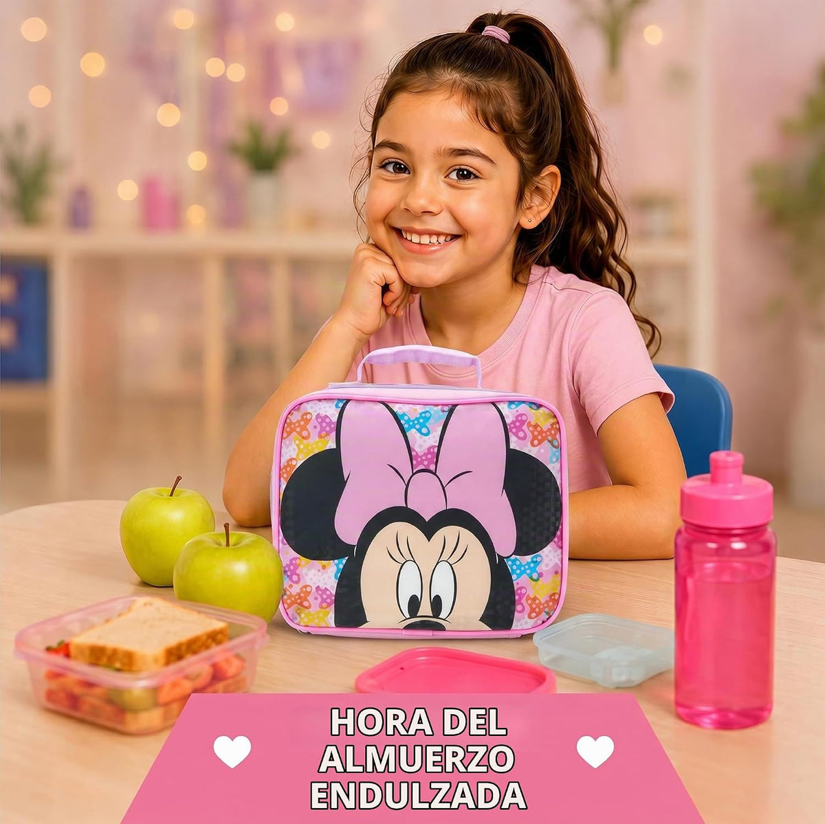 Fast Forward Minnie Mouse - Bolsa de almuerzo aislada para niños pa...
