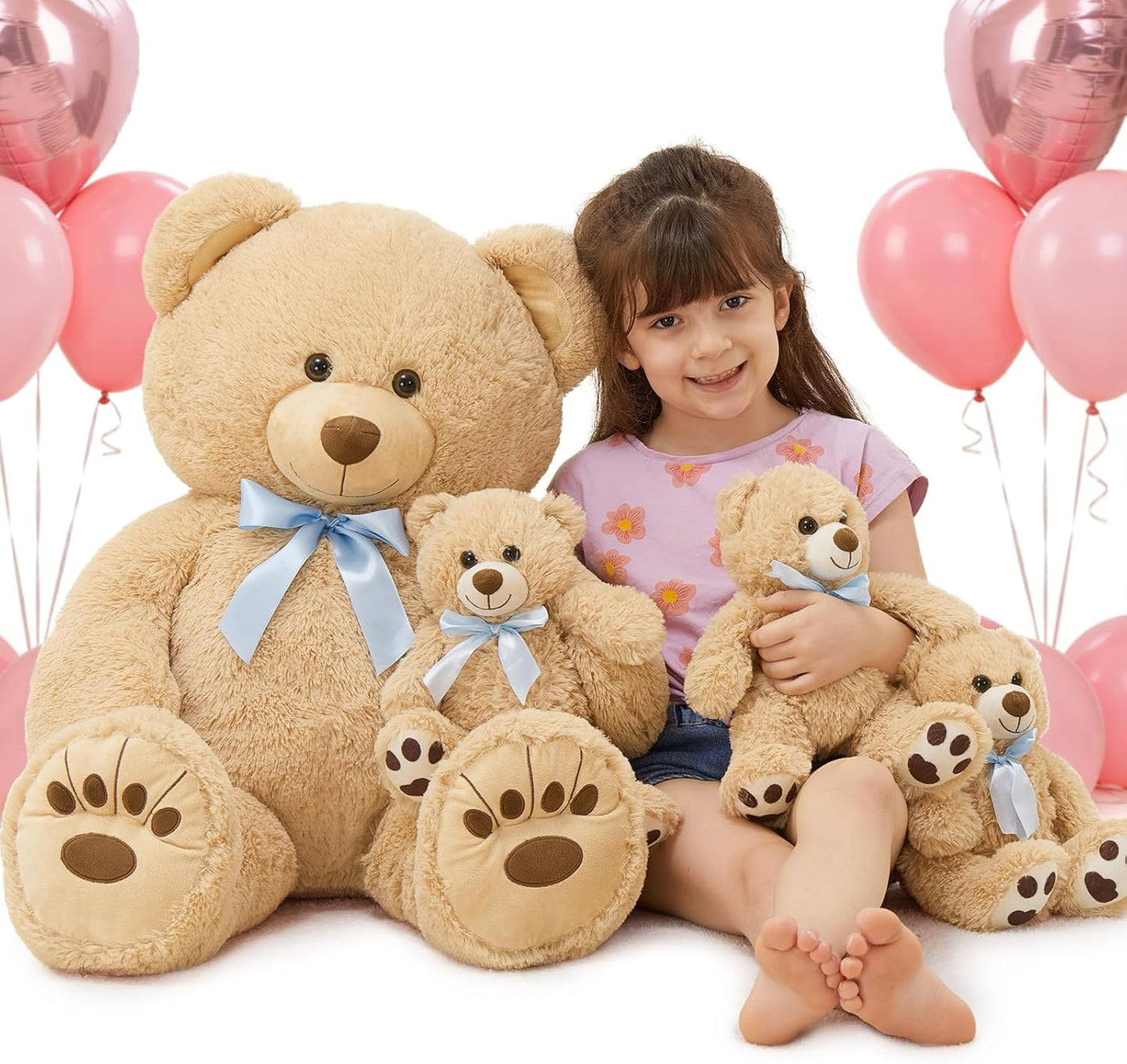 MorisMos Oso de Peluche Gigante Animal de Peluche con Osos Bebé, 35...