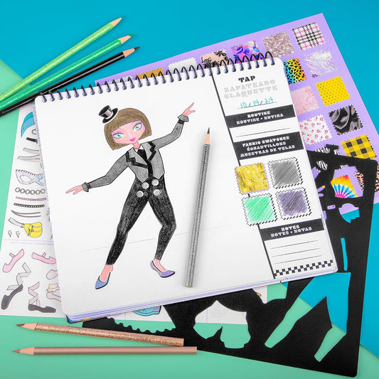 Fashion Angels Juego de bocetos de moda I Just Wanna Dance | Crea t...