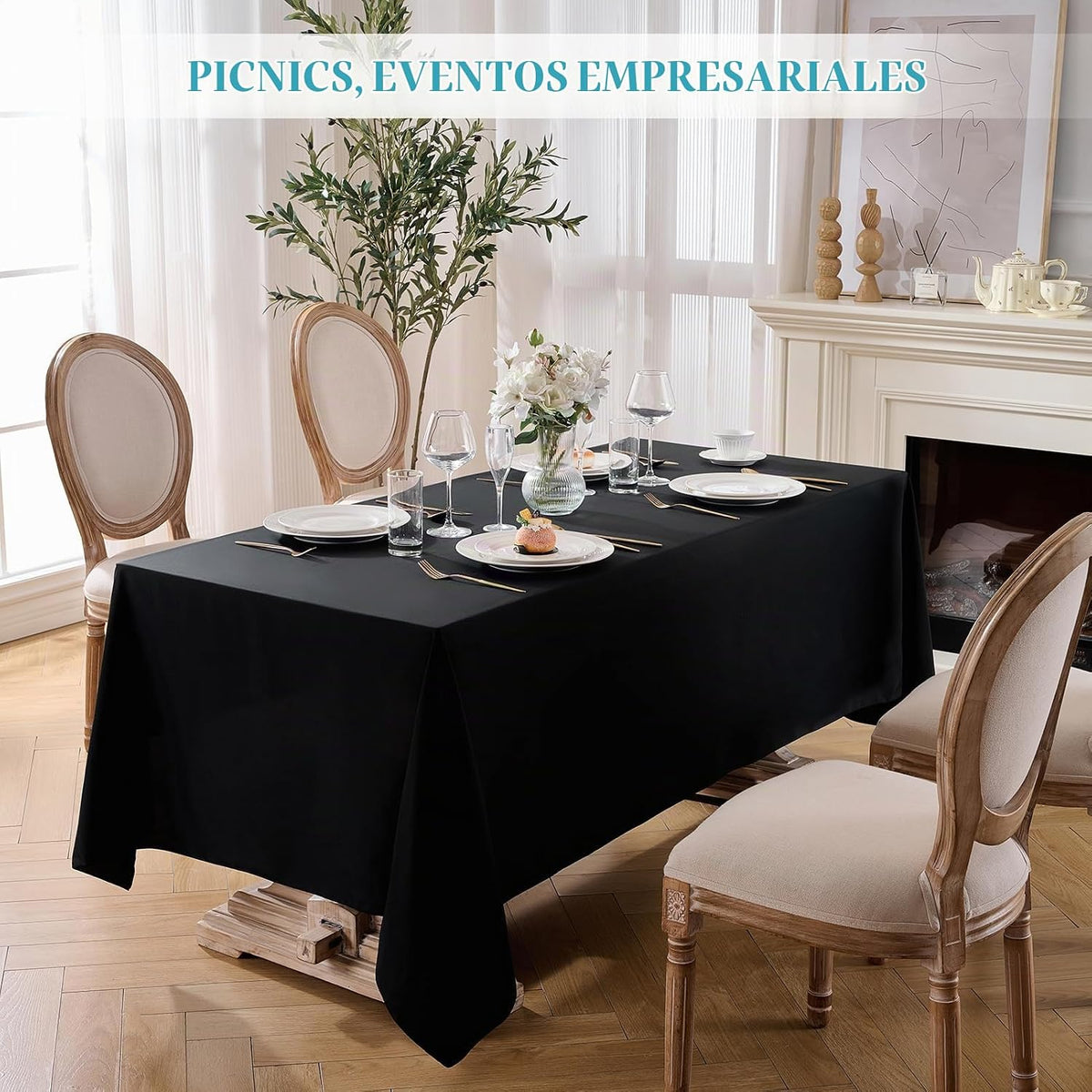 VidaFete Everyday Series - Mantel rectangular de 60 x 102 pulgadas,...