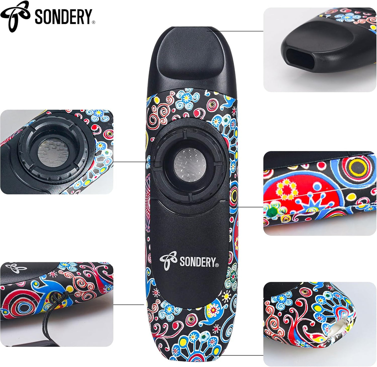 Sondery Instrumento de viento profesional Kazoo con 5 membranas y c...