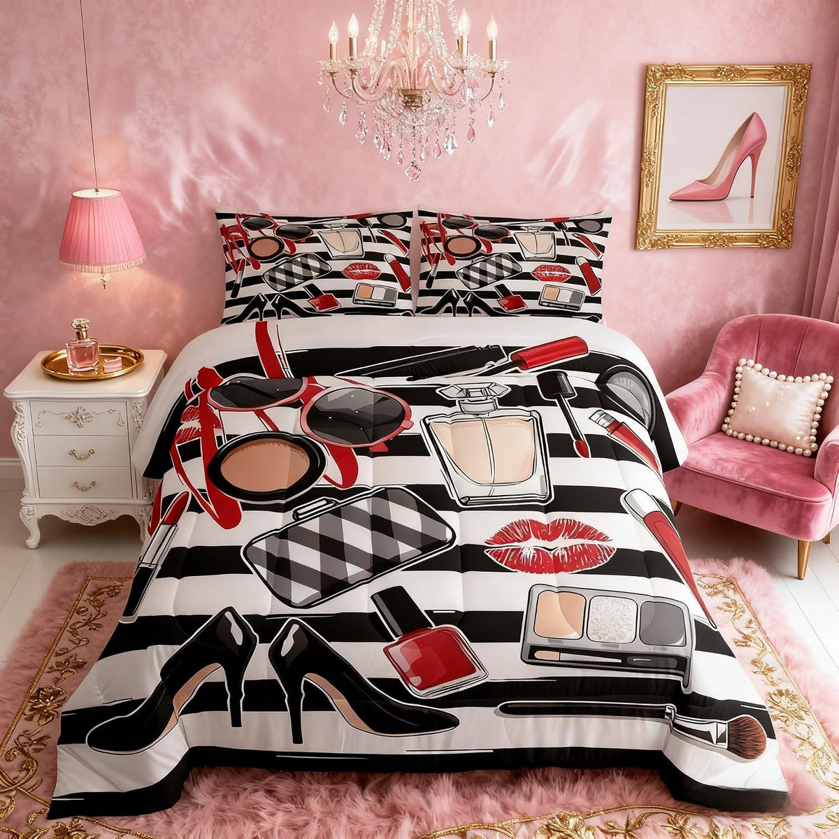 Homewish Makeups - Juego de edredón tamaño Queen, juego de ropa de...