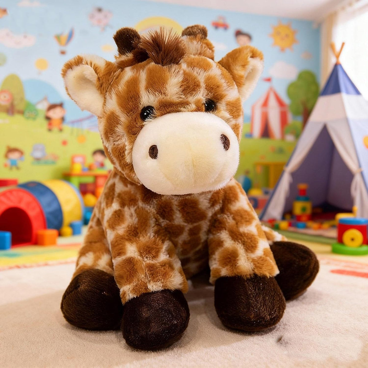 YUKOUQIAN Muñeca de peluche de jirafa de 8 pulgadas para niñas y ni...