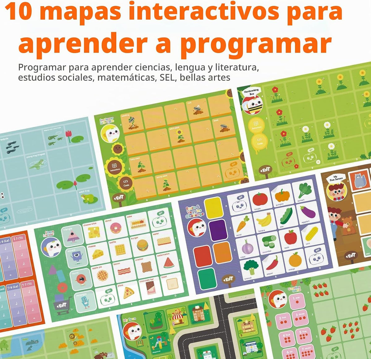 Caja de actividades MatataStudio, complemento para el robot de codi...