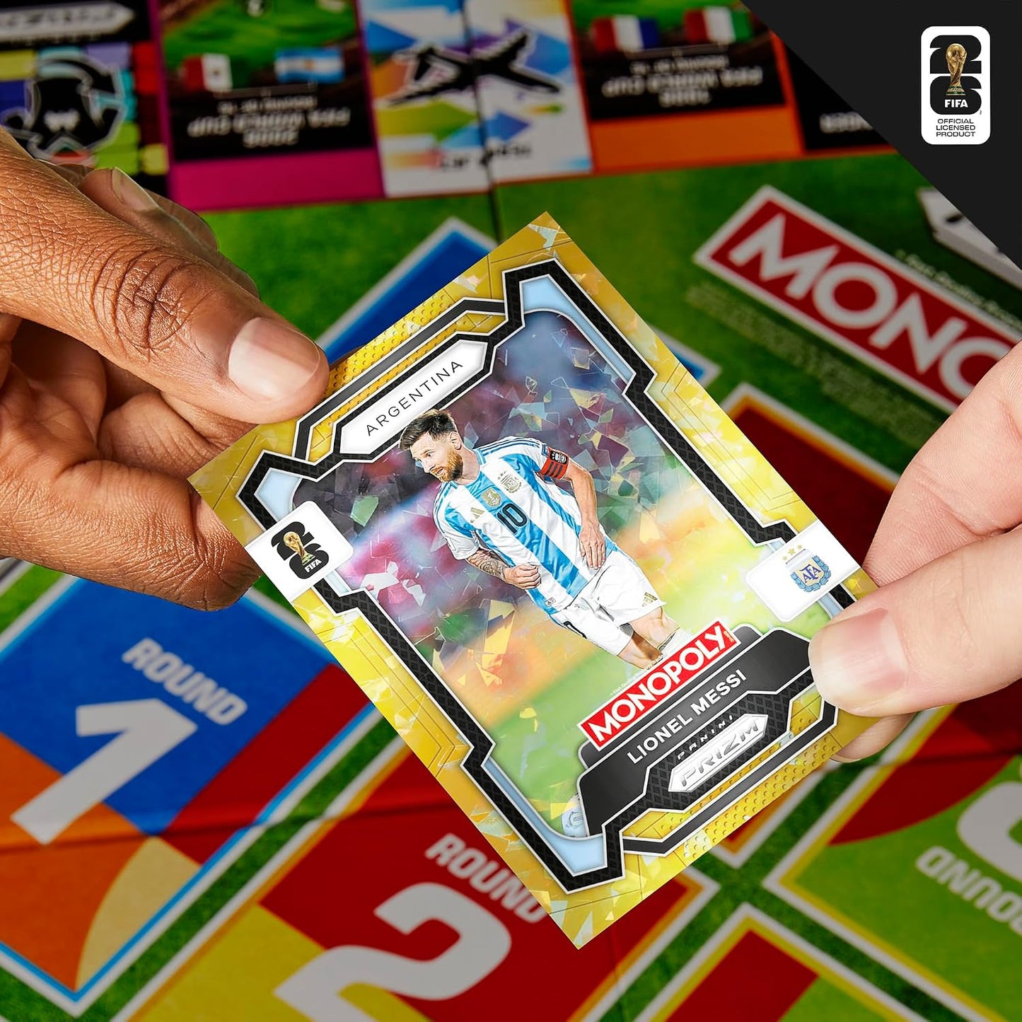 Monopoly Panini Prizm: Juego de mesa de fútbol de la Copa Mundial d...
