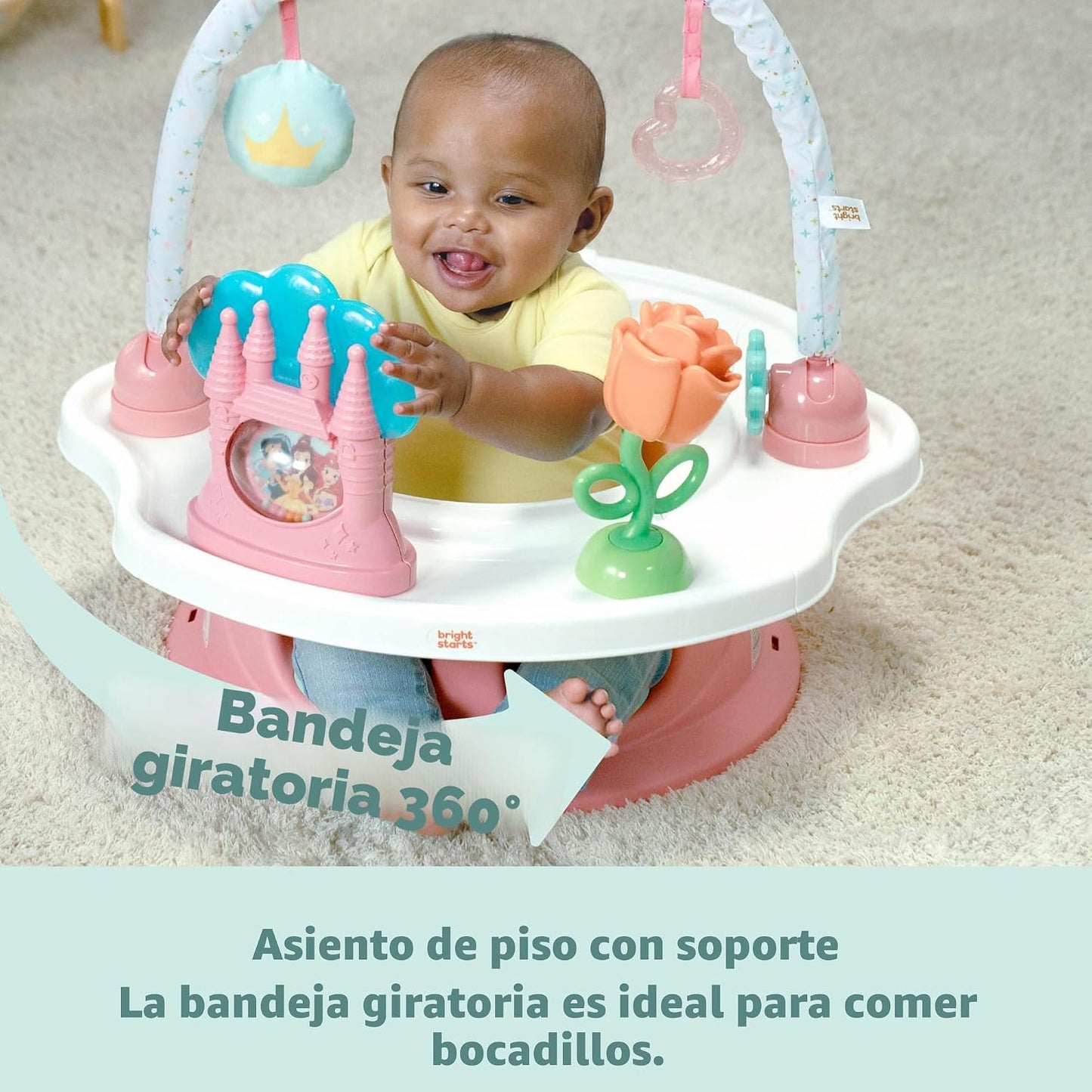 Bright Starts Disney Princess SuperSeat, divertido asiento de bebé...
