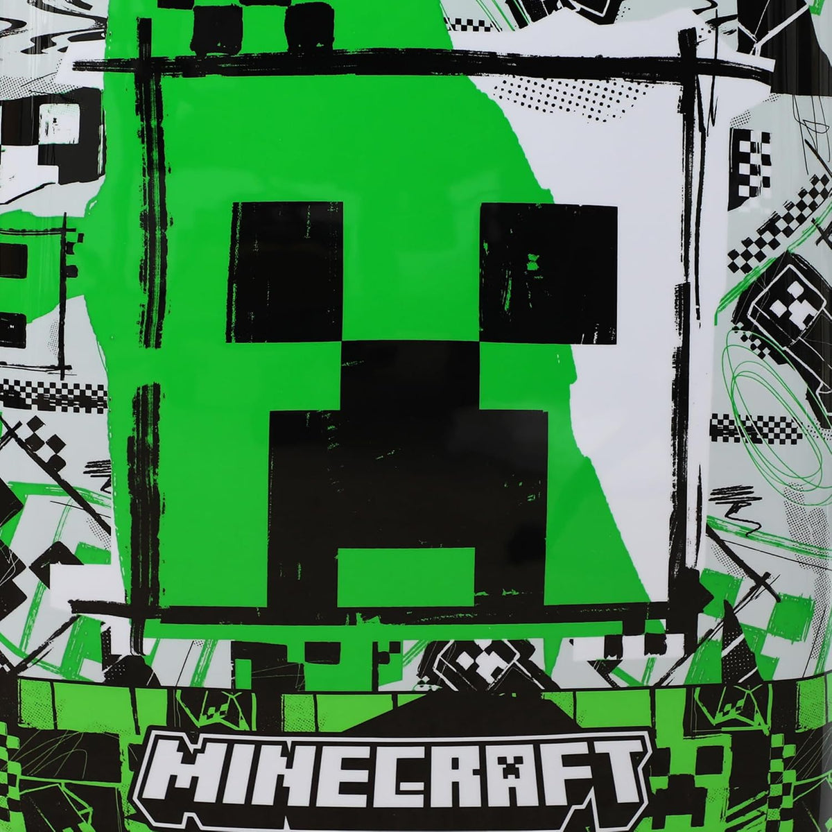 Bioworld Minecraft Creeper - Maleta de mano de 20 pulgadas con rued...