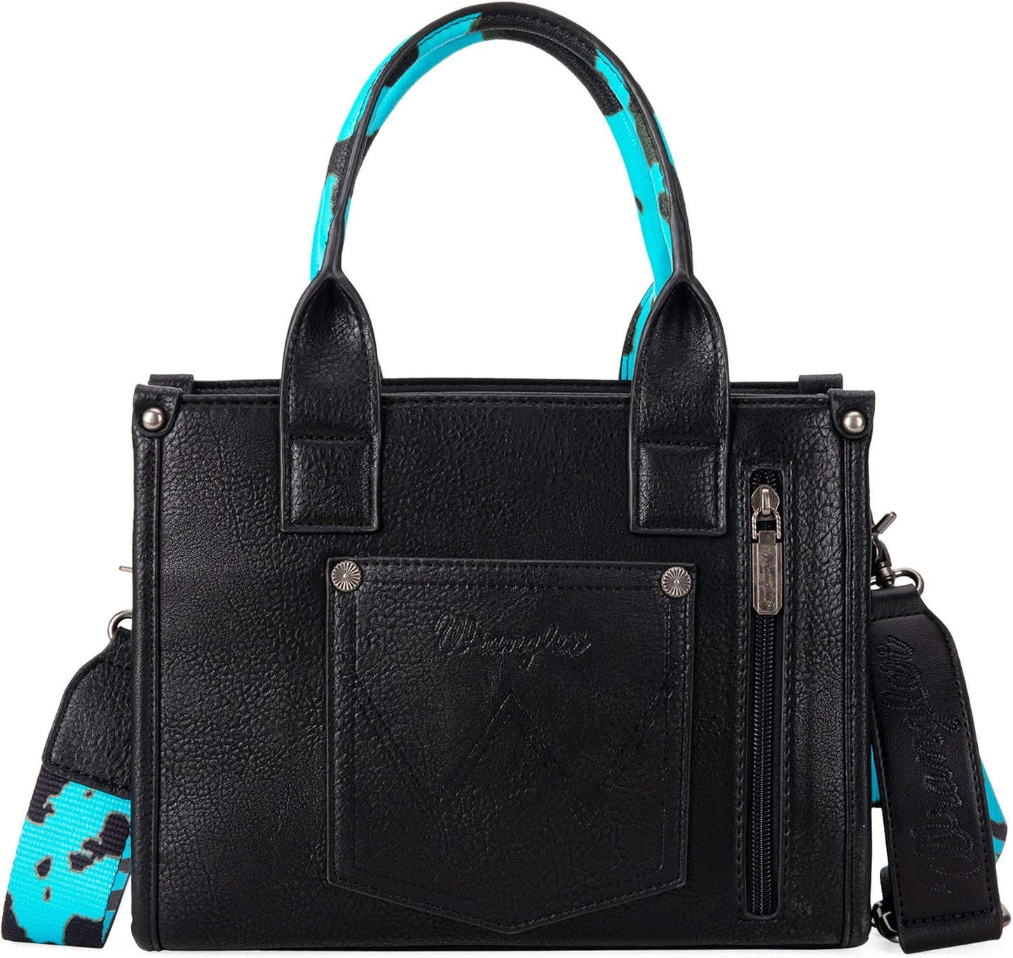 Wrangler - Bolso de mano con estampado de vaca para mujer, diseño v...