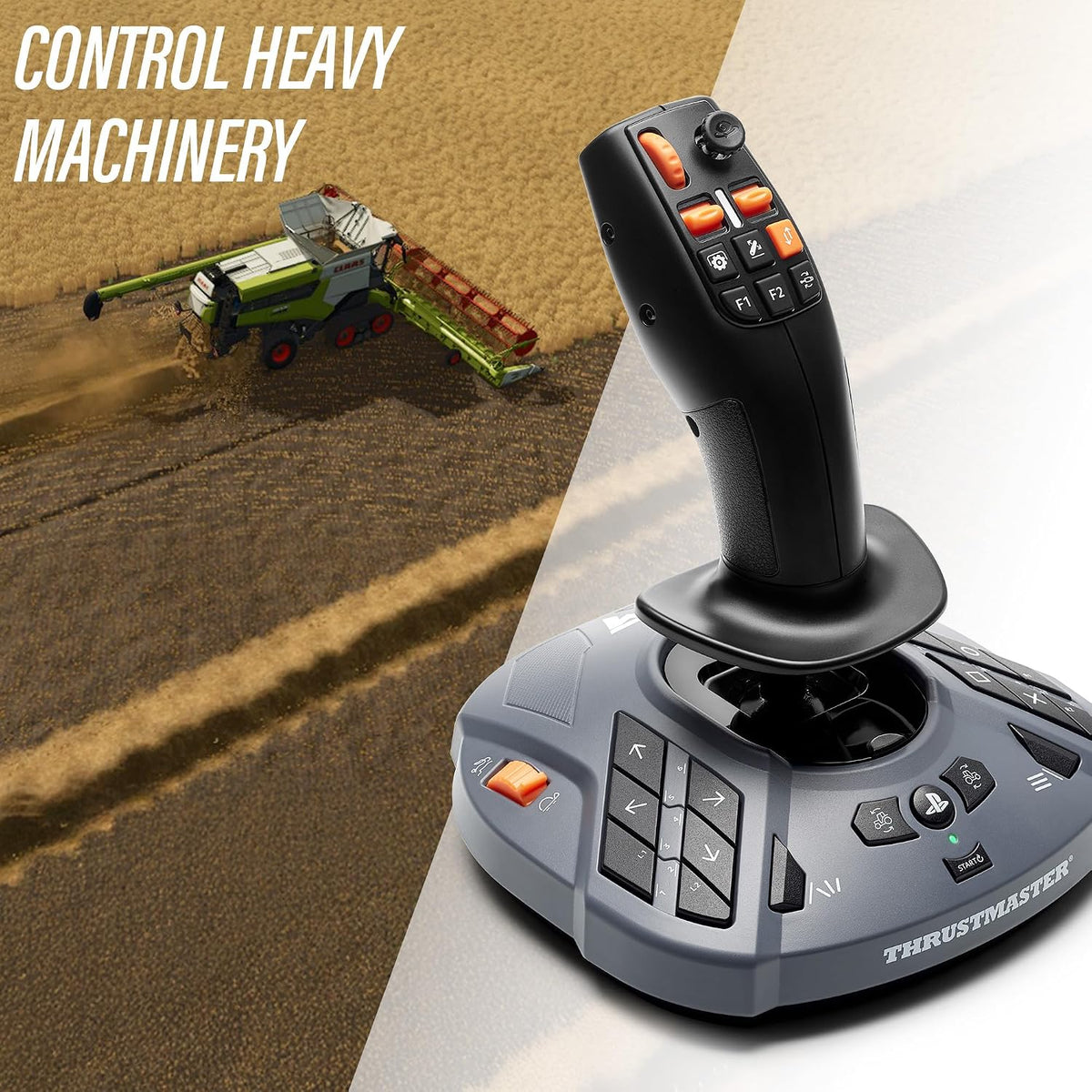 Thrustmaster SimTask FarmStick, Joystick Multifuncional para Simula...