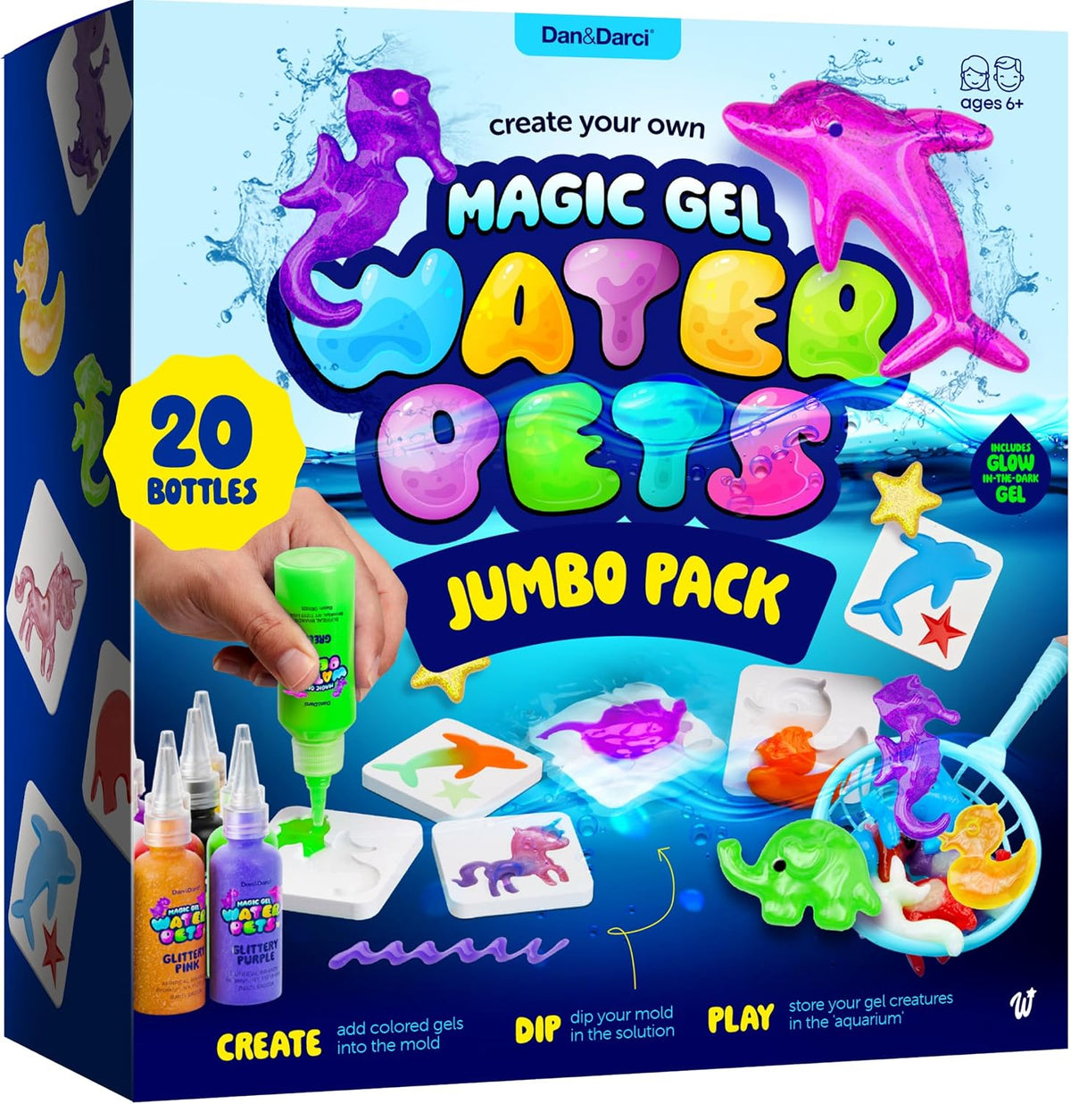 Dan&amp;Darci Kit de Gel de Agua de Hadas Aqua Jumbo para Niños - M...