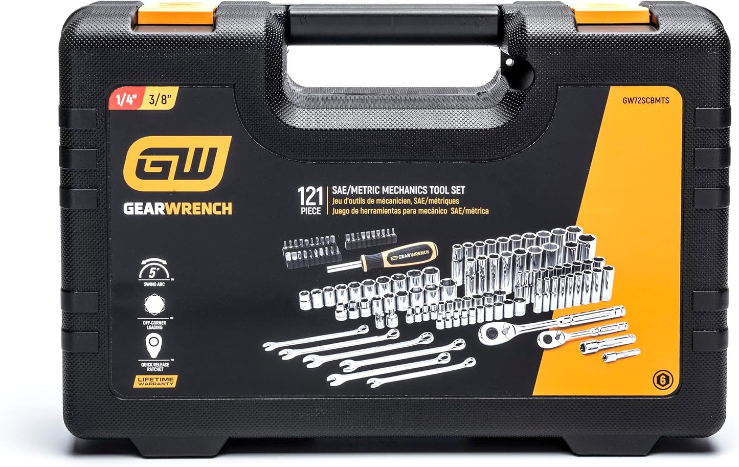GEARWRENCH GW72SCBMTS - Juego de herramientas manuales de mecánica...
