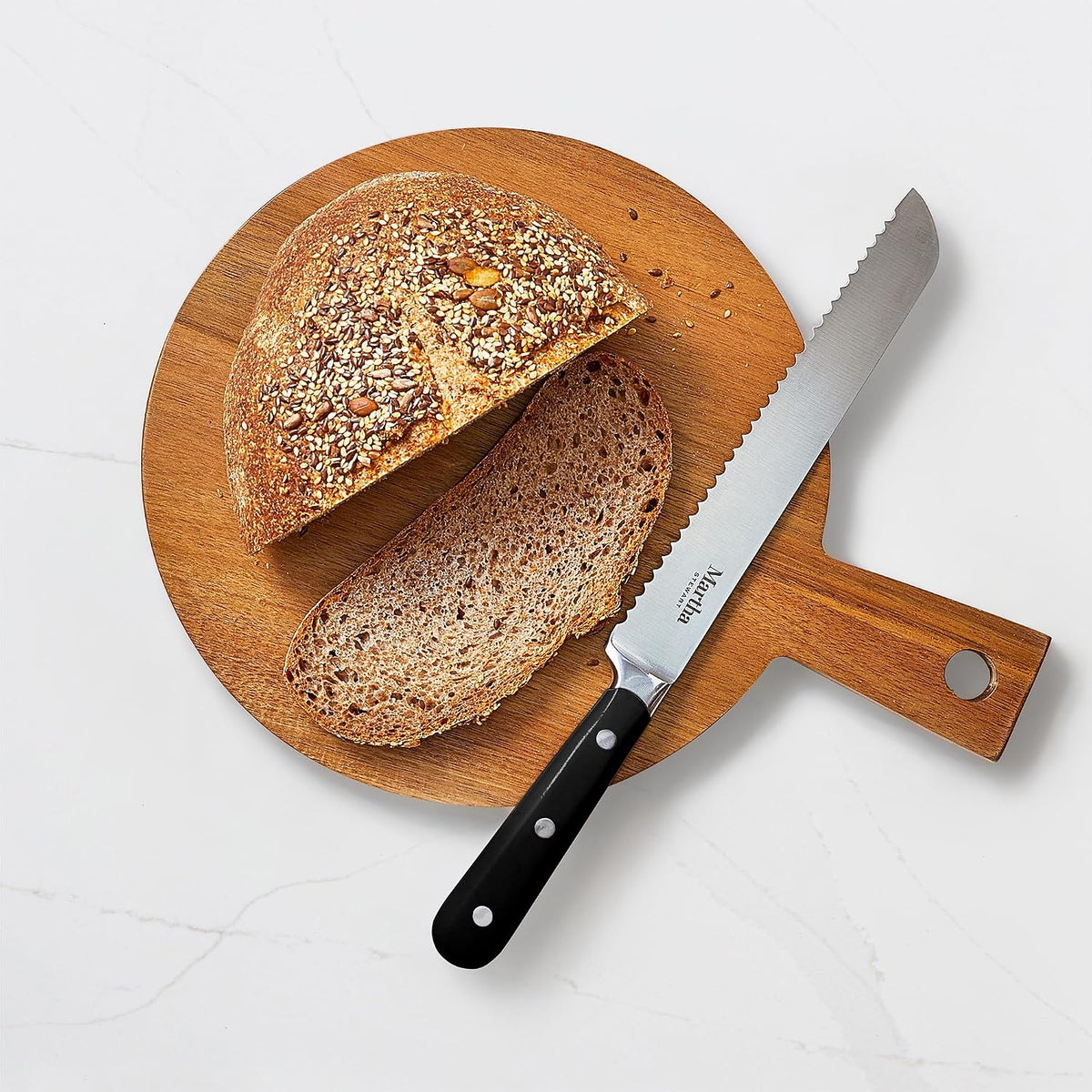 Martha Stewart Eastwalk - Juego de 14 piezas de cuchillos de acero...