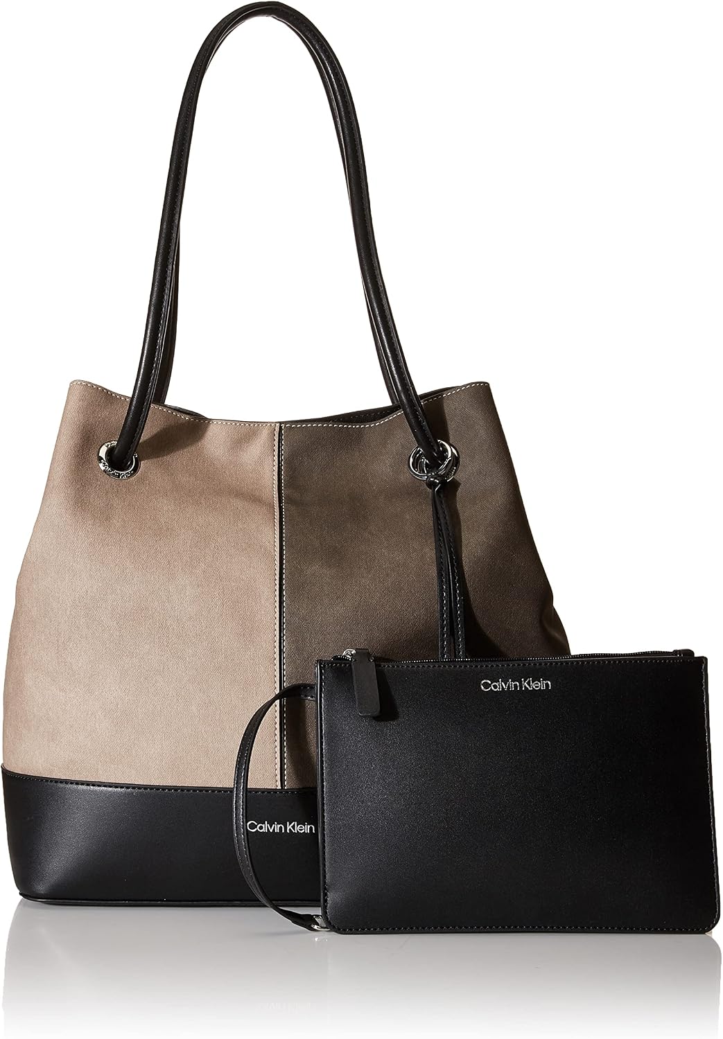 Calvin Klein Gabrianna Bubble - Bolso llave Norte\/Sur de piel sint...