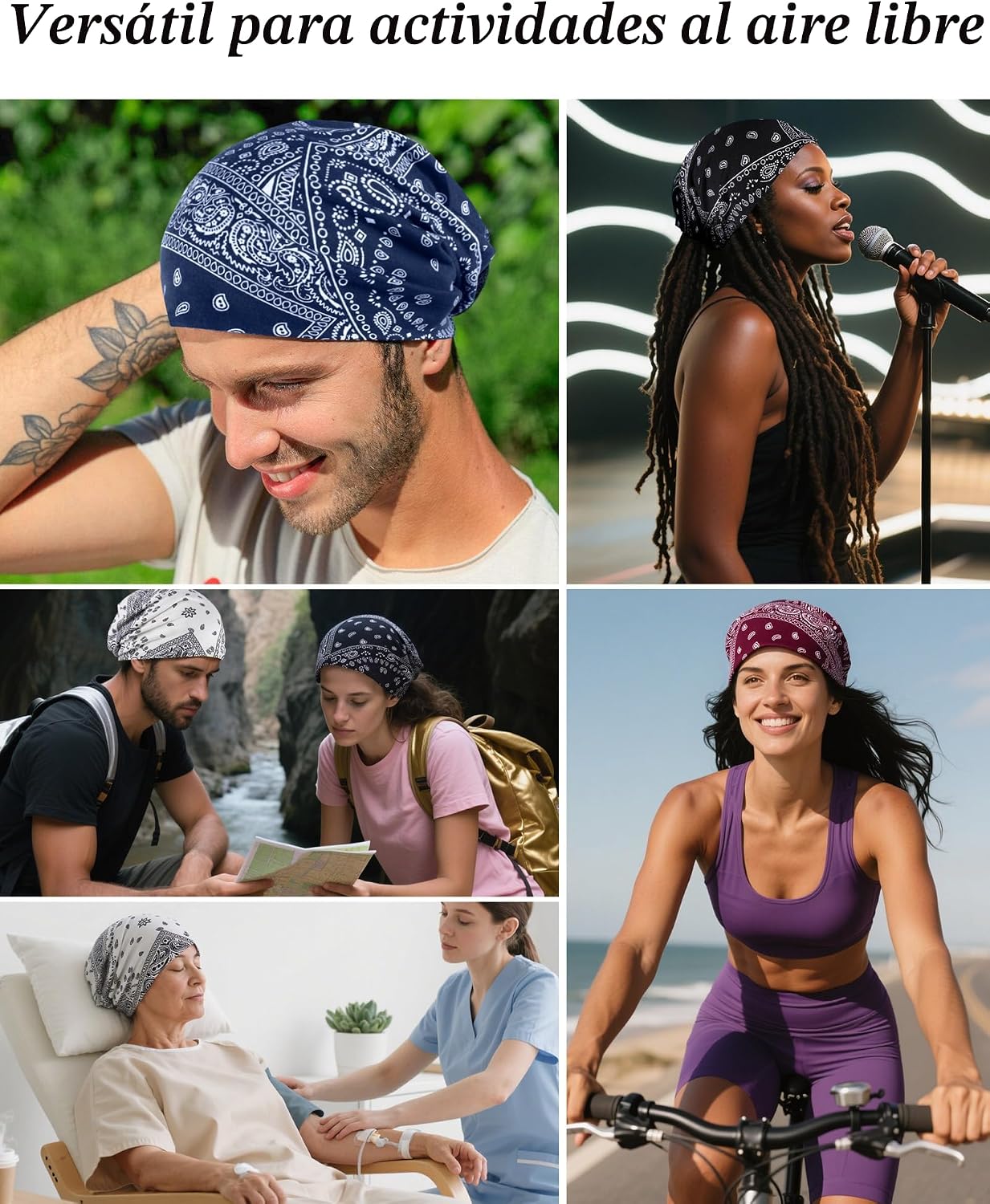 Gorro de verano para mujer de Ababalaya, gorro bohemio para hombre,...