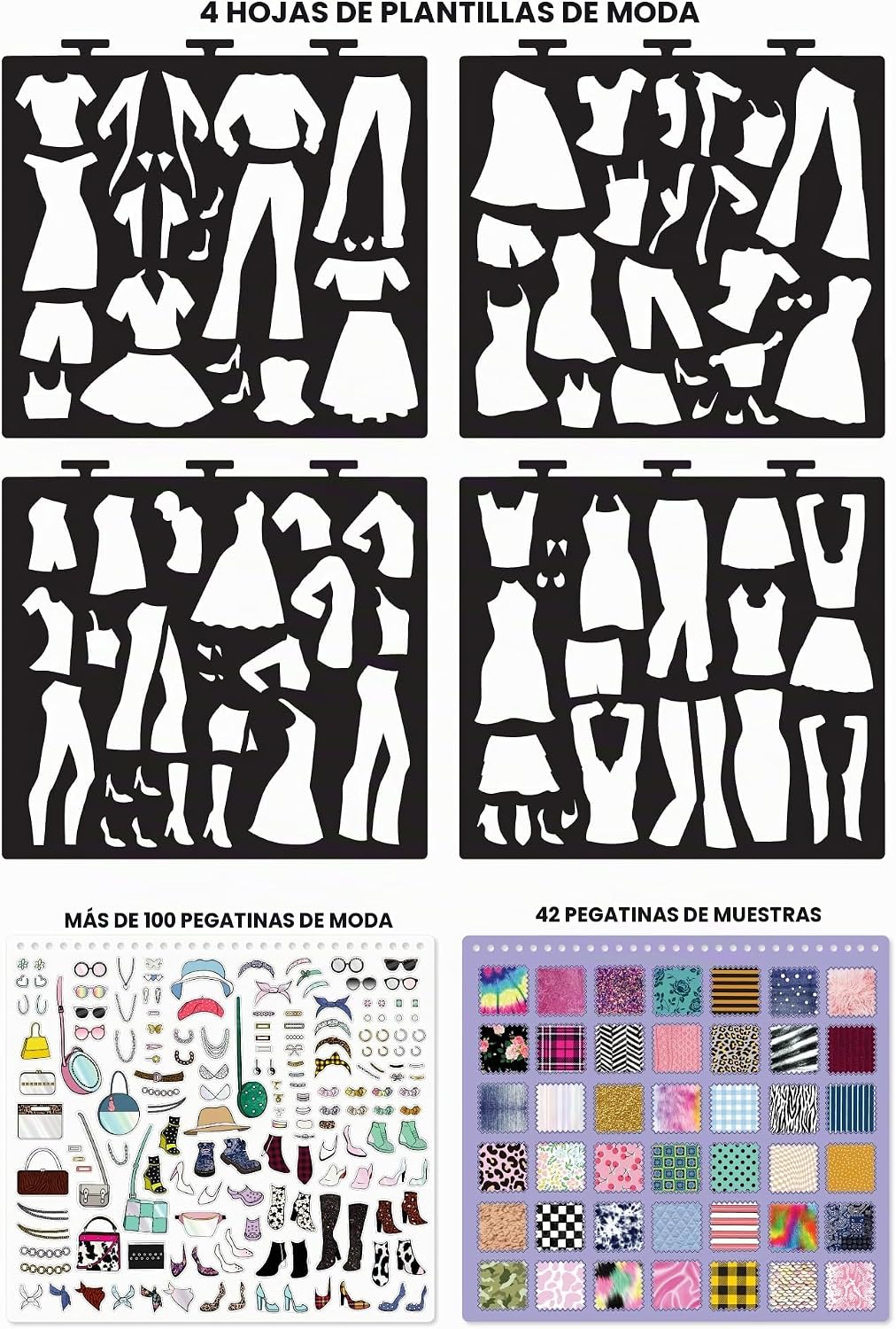 Fashion Angels Libro de portafolio de diseño de pasarela de moda |...
