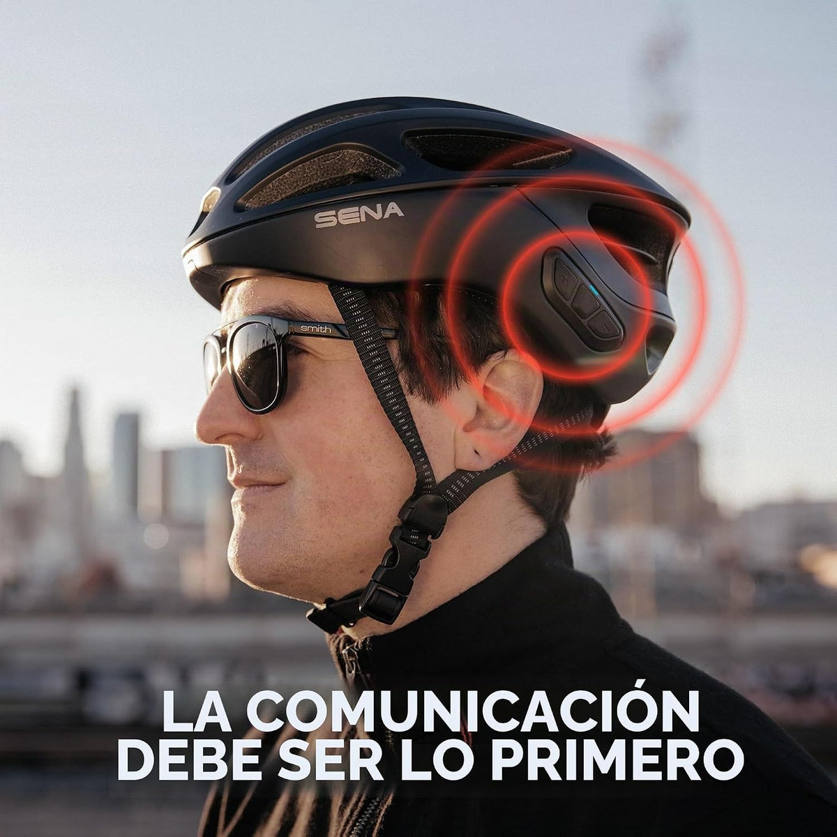 Casco de comunicación inteligente Sena R1 \/ R1 EVO para ciclismo
