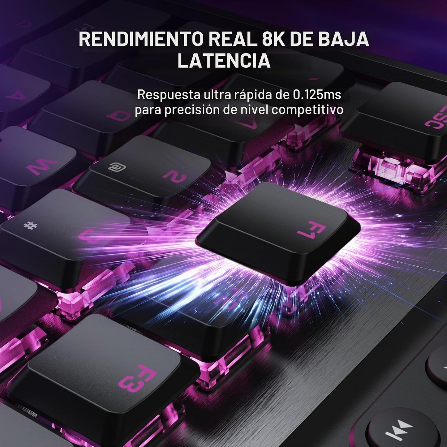 Turtle Beach Command Series KB7 TKL - Teclado para juegos con cable...
