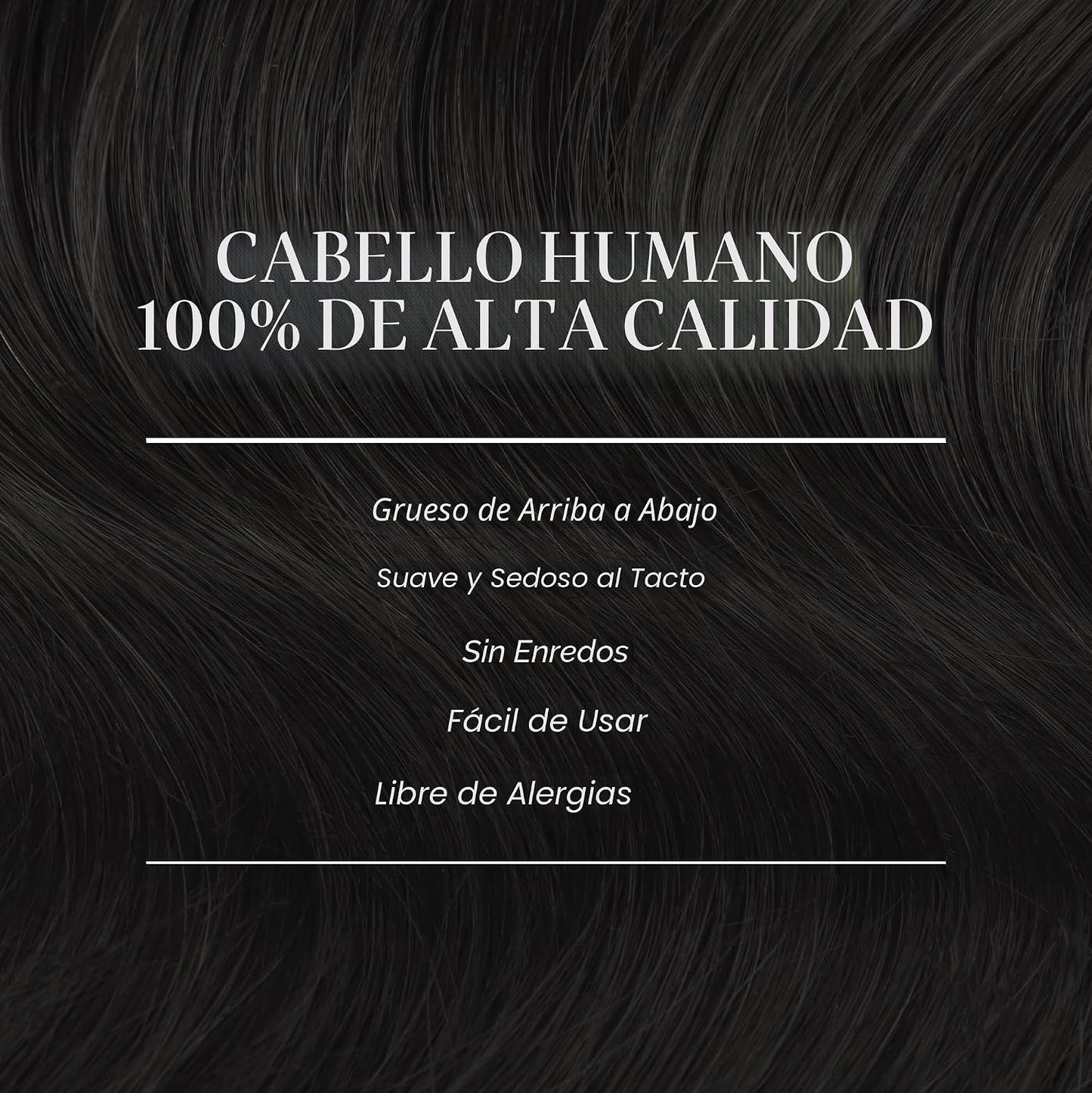 GOO GOO - Extensiones de cabello humano natural y real con clip, ex...