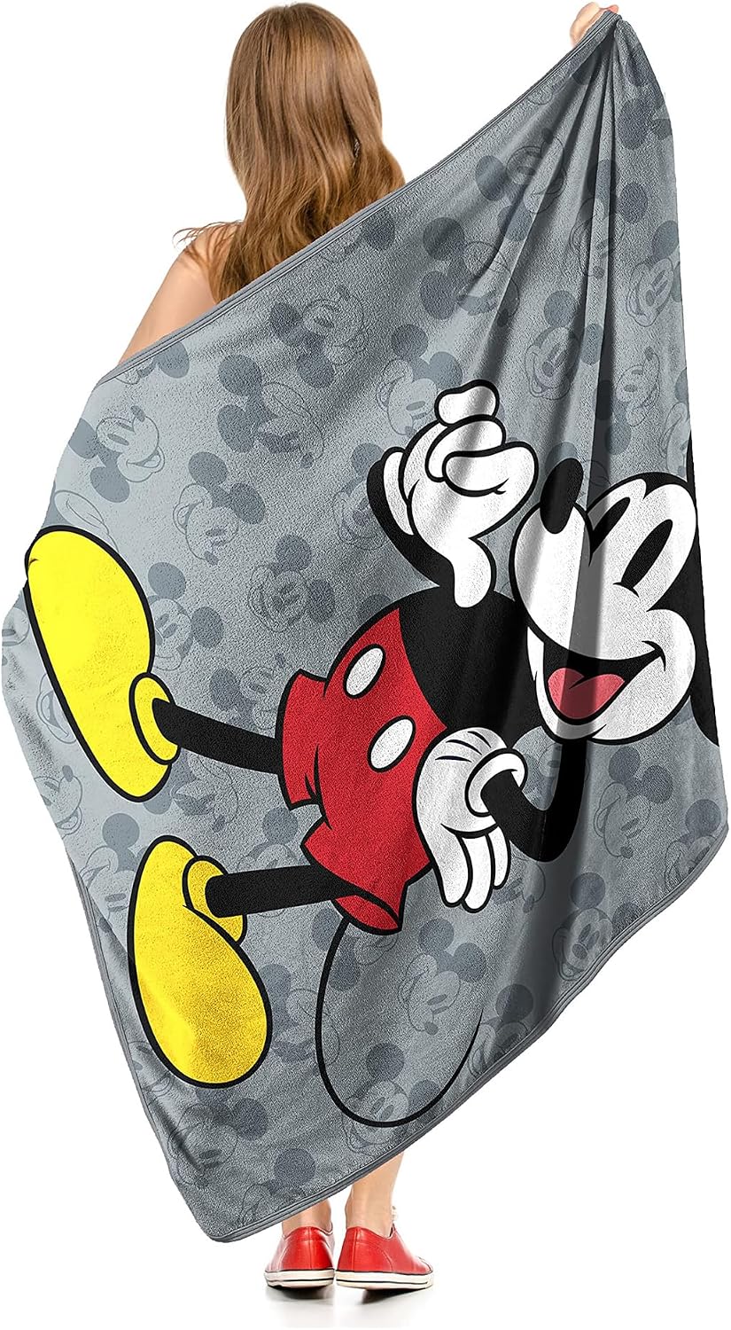 Northwest Manta de Micro Raschel con diseño de Mickey Mouse, 46 x 6...