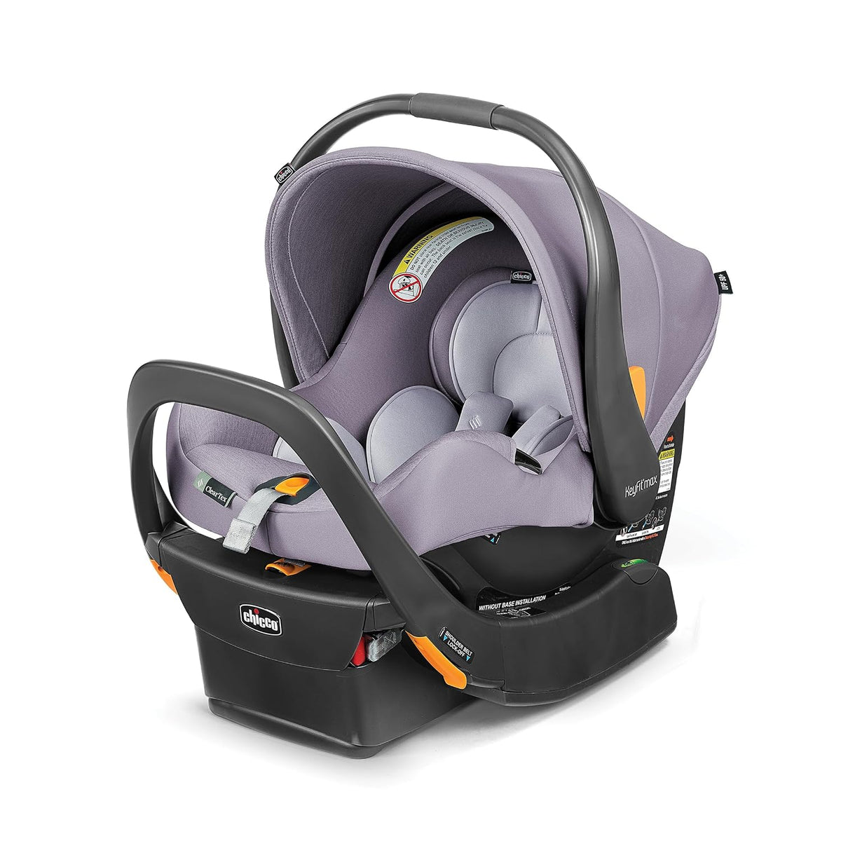 Chicco KeyFit Max ClearTex - Asiento infantil y base para automóvil...